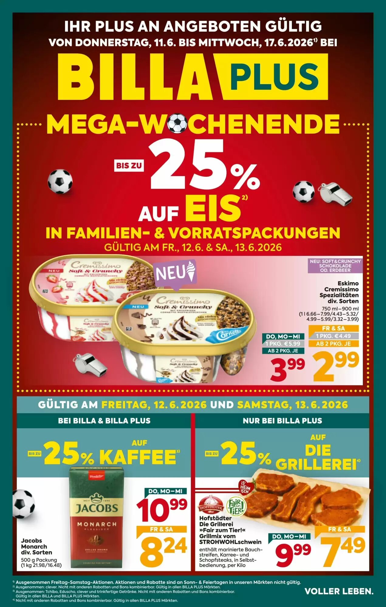 Billa Flugblatt (ab 11.06.2026) - Angebote und Prospekt - Seite 1