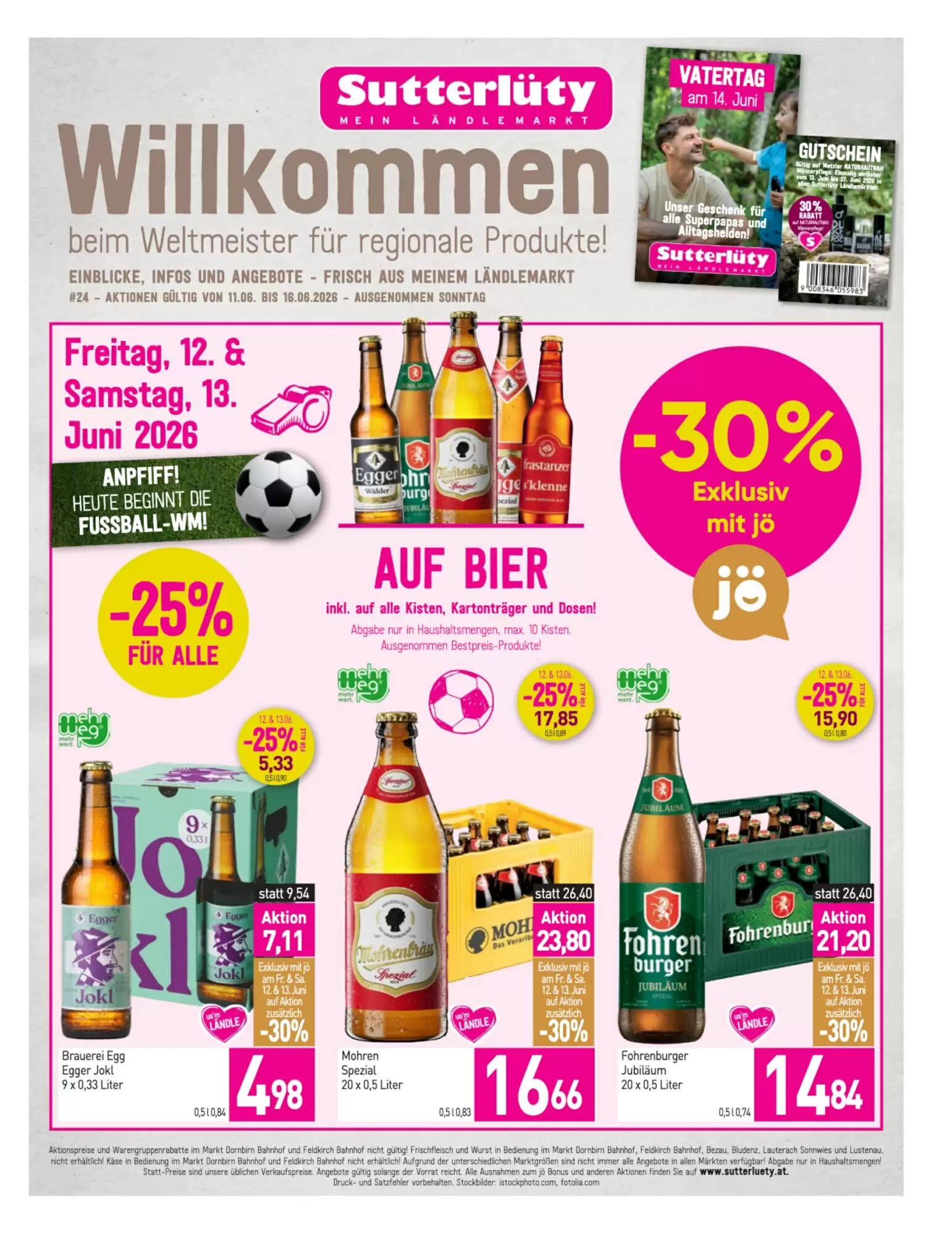 Sutterlüty Flugblatt (ab 11.06.2026) - Angebote und Prospekt - Seite 1