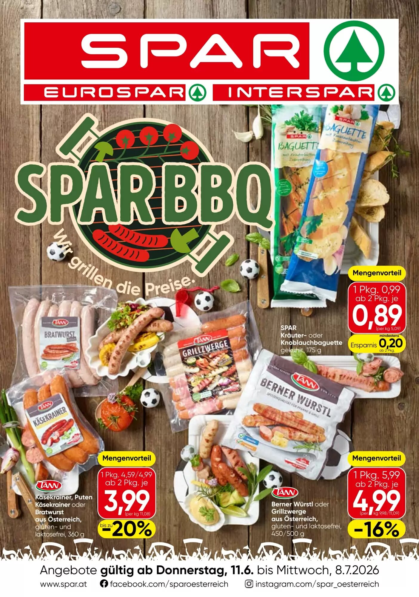 Spar Flugblatt (ab 11.06.2026) - Angebote und Prospekt - Seite 1