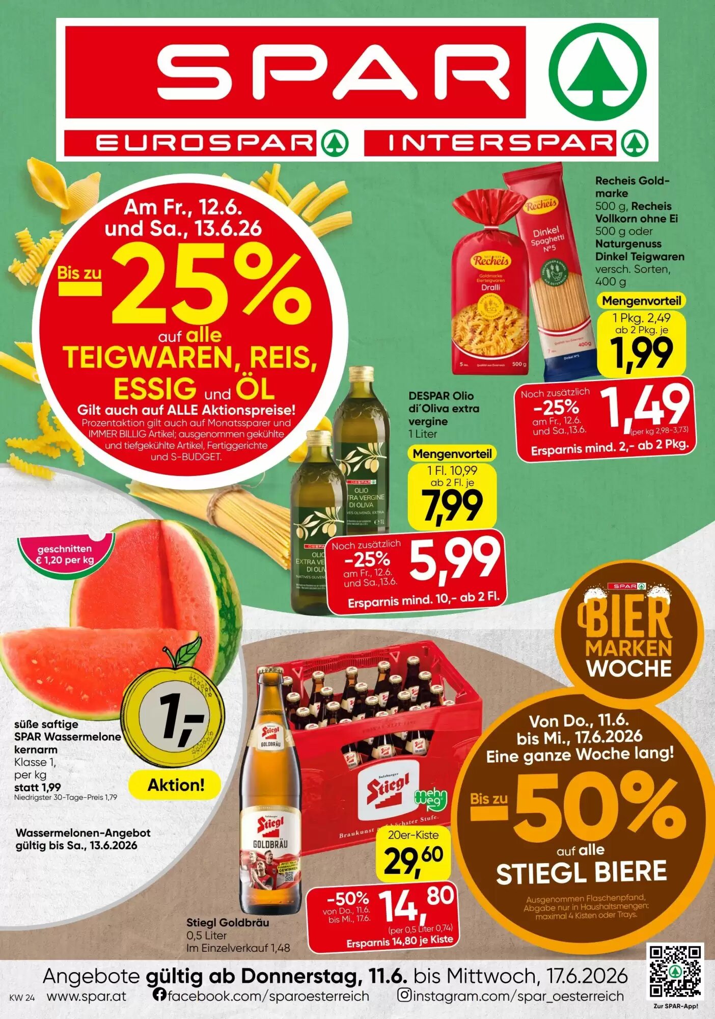 Spar Flugblatt (ab 11.06.2026) - Angebote und Prospekt - Seite 1