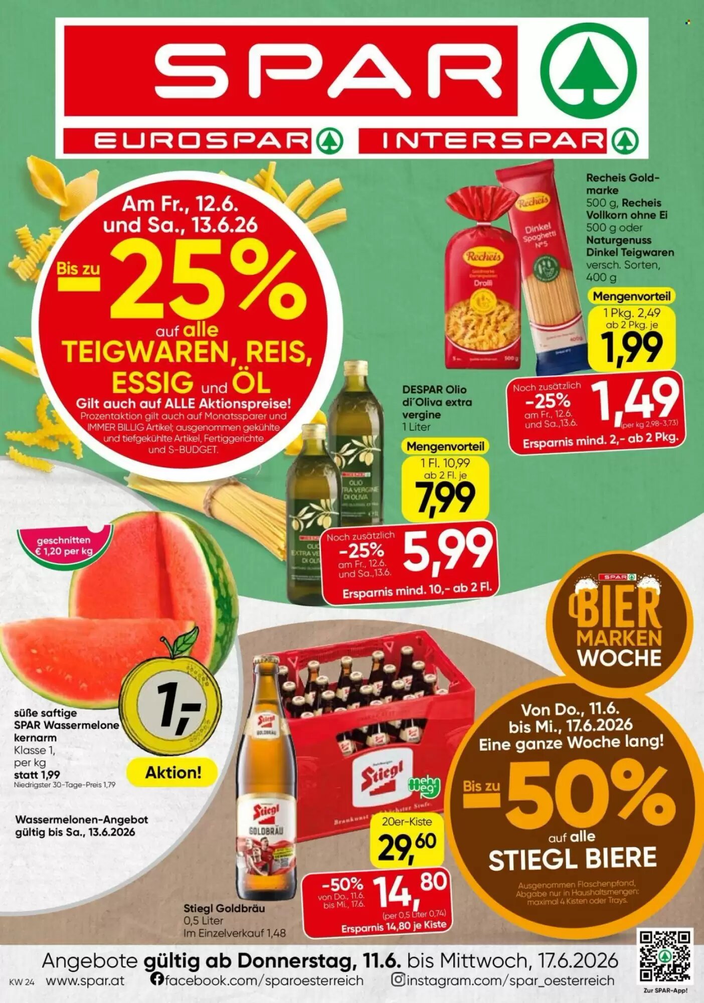 Eurospar Flugblatt (ab 11.06.2026) - Angebote und Prospekt - Seite 1
