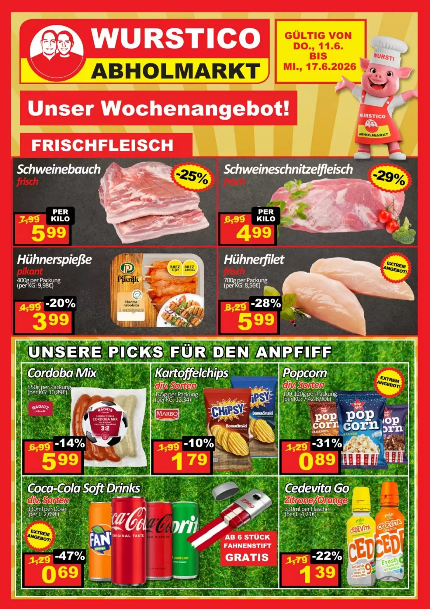 Wurstico Flugblatt (ab 11.06.2026) - Angebote und Prospekt - Seite 1