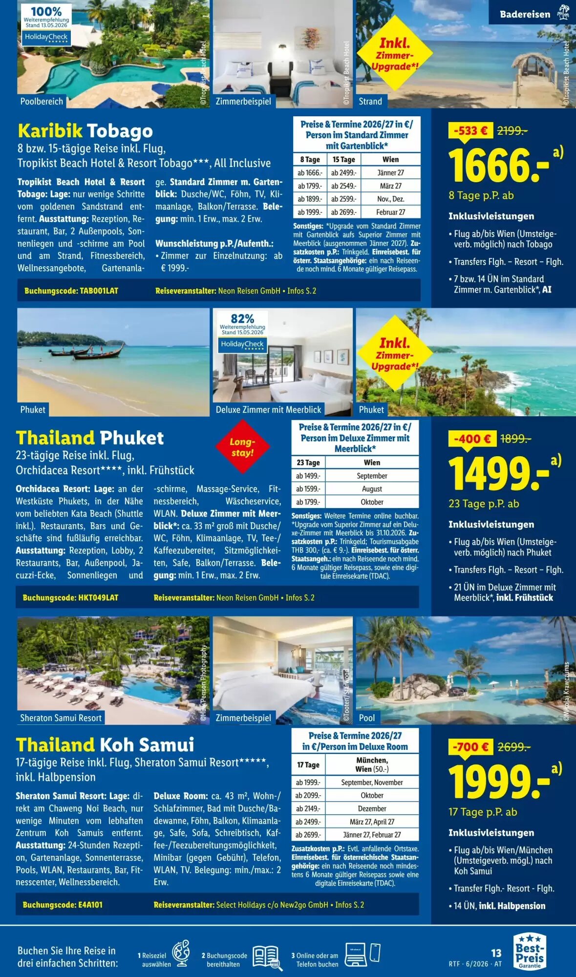 Lidl Reisen Flugblatt (ab 13.06.2026) - Angebote und Prospekt - Seite 13