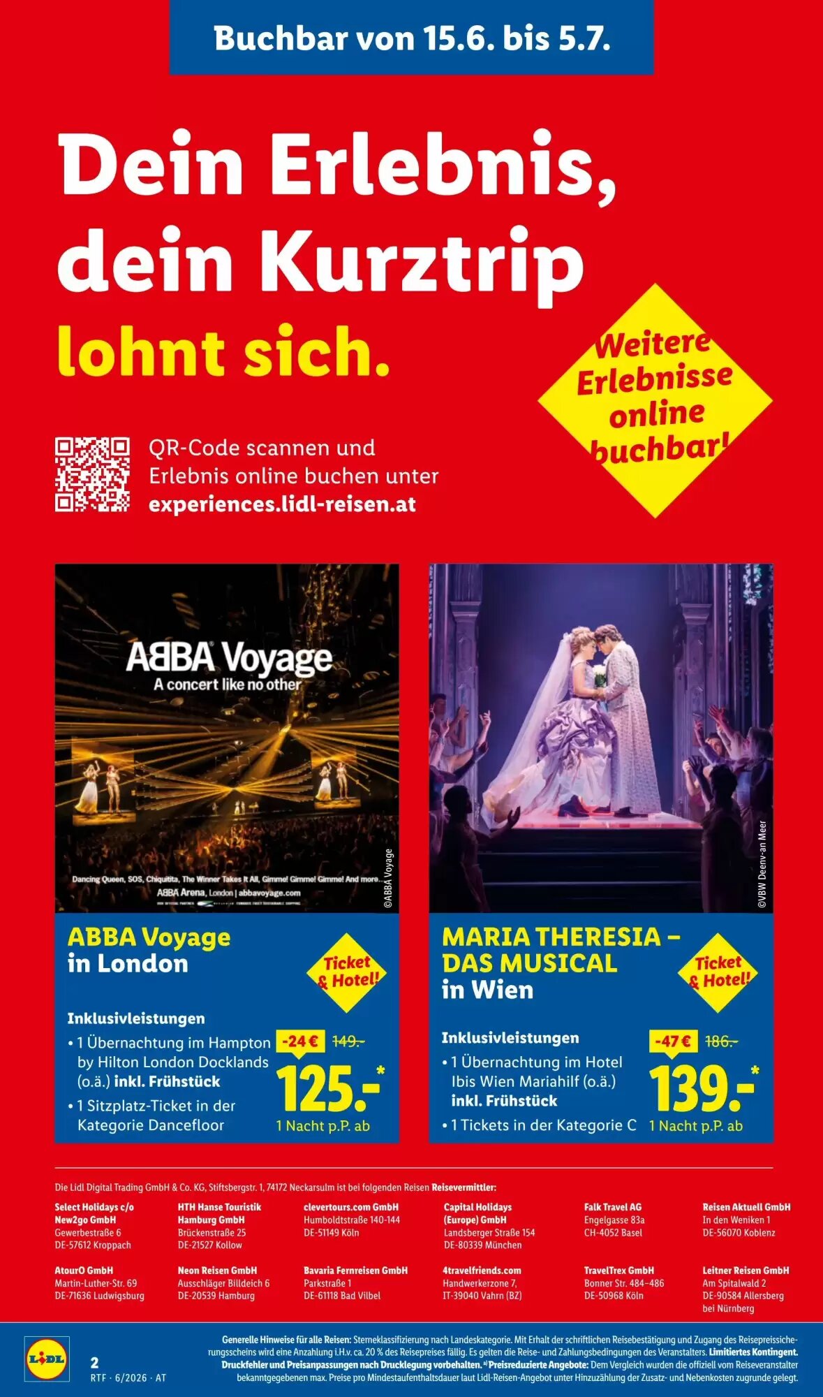 Lidl Reisen Flugblatt (ab 13.06.2026) - Angebote und Prospekt - Seite 2