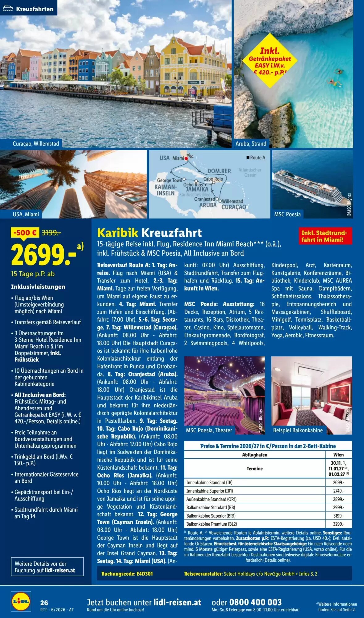 Lidl Reisen Flugblatt (ab 13.06.2026) - Angebote und Prospekt - Seite 26