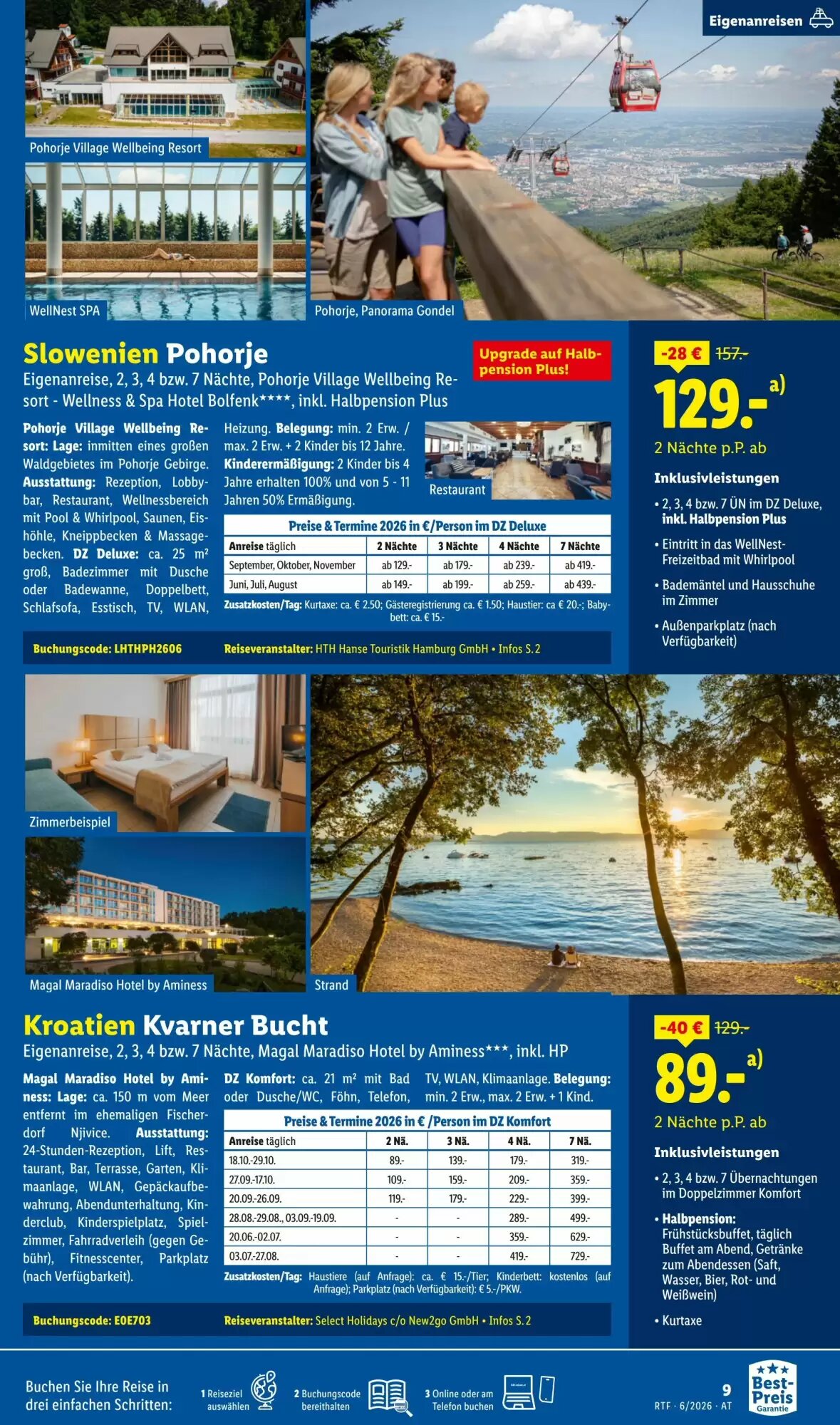 Lidl Reisen Flugblatt (ab 13.06.2026) - Angebote und Prospekt - Seite 9