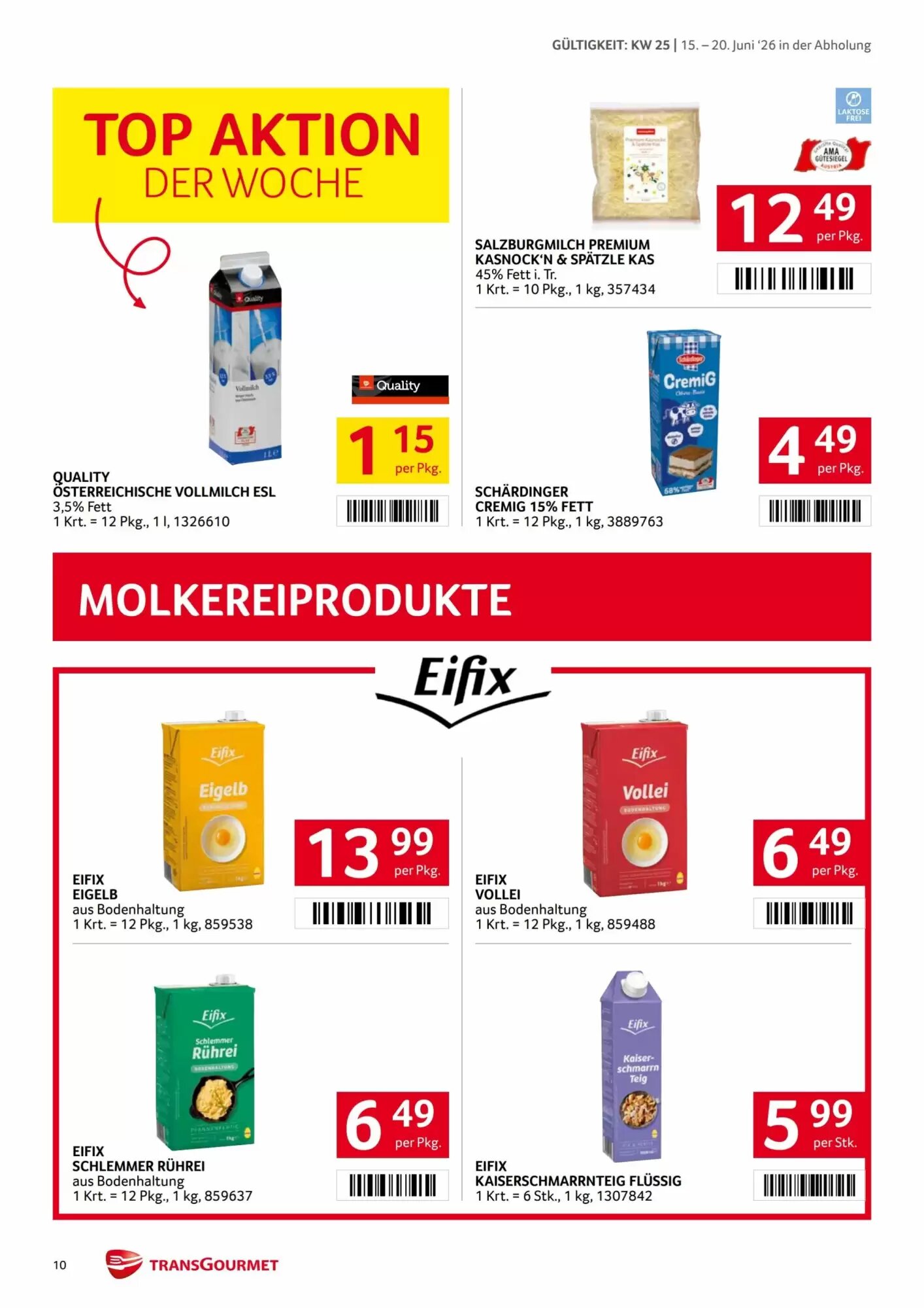 Transgourmet Flugblatt (ab 15.06.2026) - Angebote und Prospekt - Seite 10