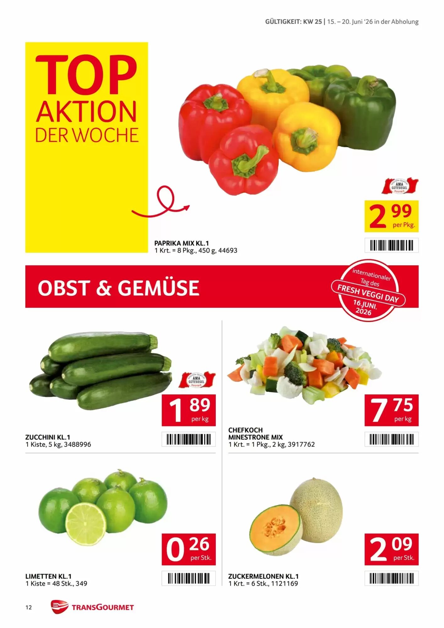 Transgourmet Flugblatt (ab 15.06.2026) - Angebote und Prospekt - Seite 12