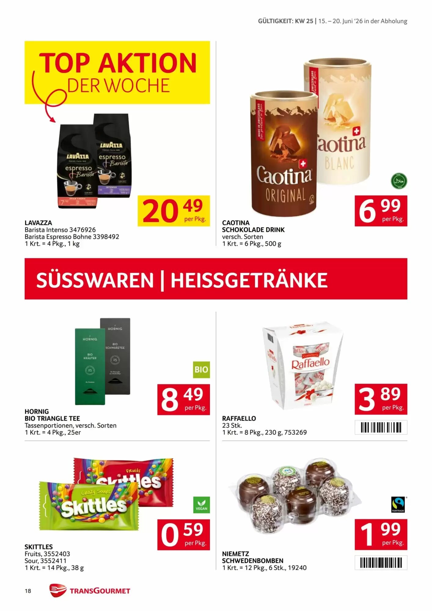 Transgourmet Flugblatt (ab 15.06.2026) - Angebote und Prospekt - Seite 18