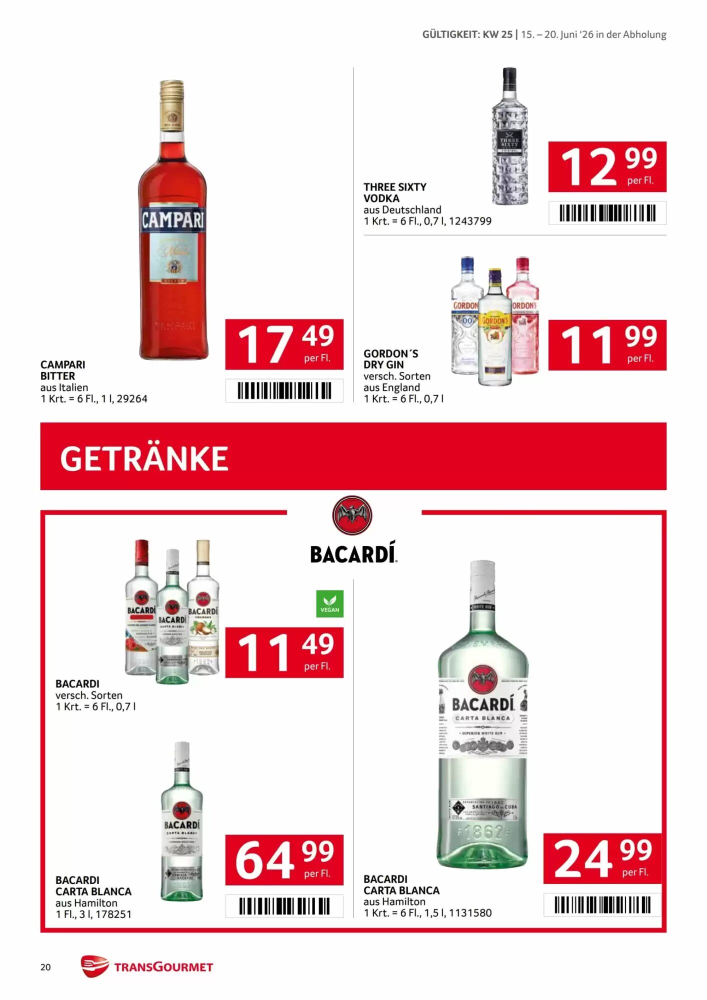 Transgourmet Flugblatt (ab 15.06.2026) - Angebote und Prospekt - Seite 20