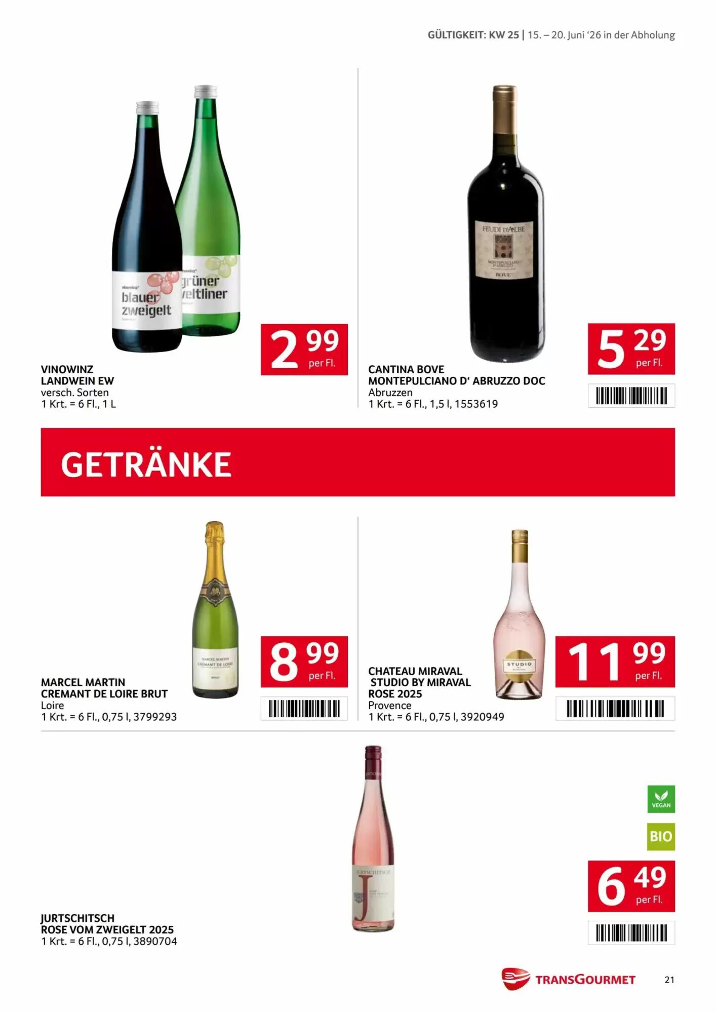 Transgourmet Flugblatt (ab 15.06.2026) - Angebote und Prospekt - Seite 21