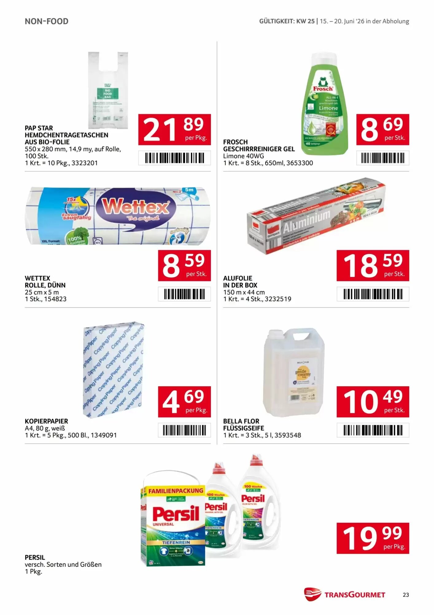Transgourmet Flugblatt (ab 15.06.2026) - Angebote und Prospekt - Seite 23