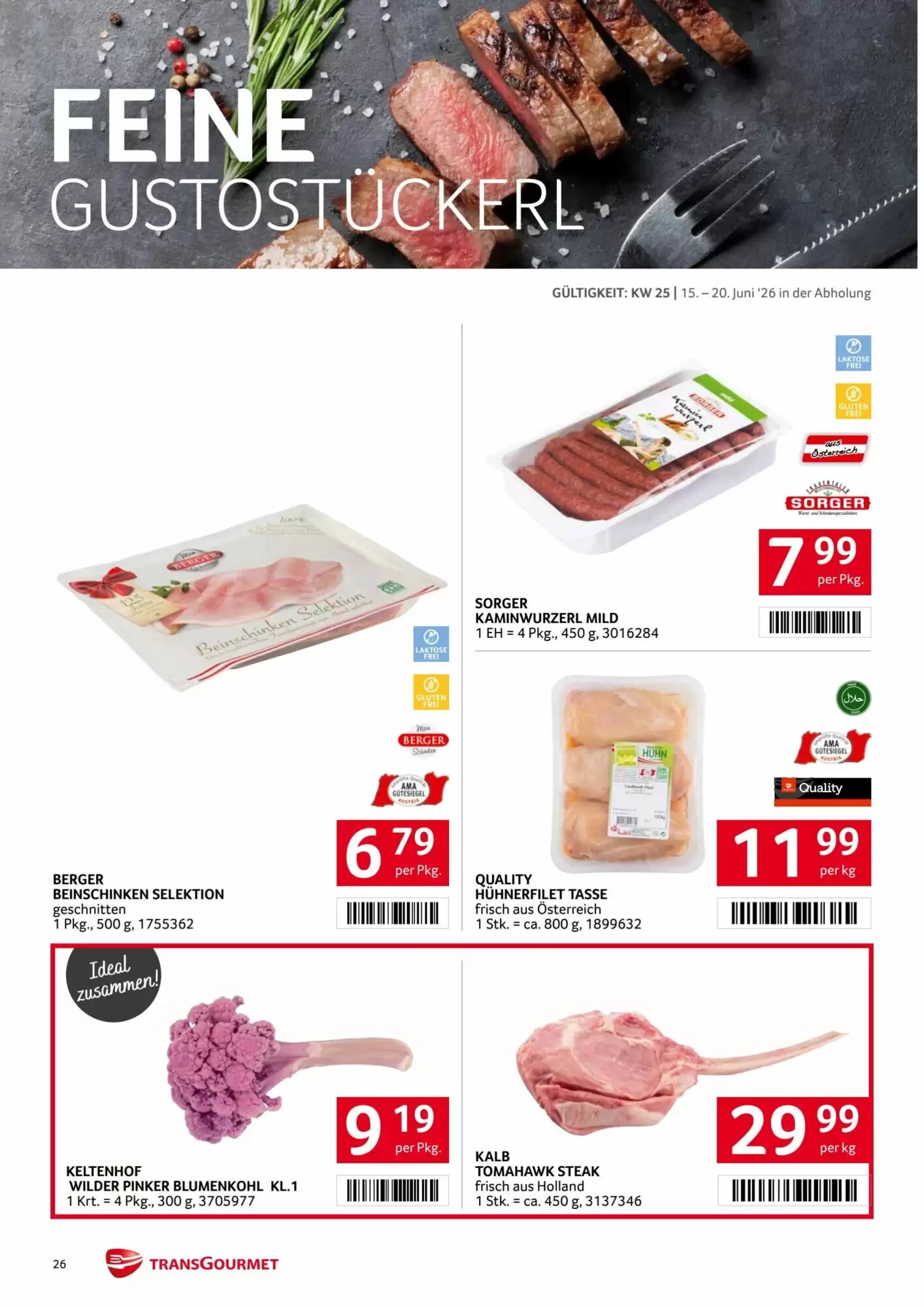 Transgourmet Flugblatt (ab 15.06.2026) - Angebote und Prospekt - Seite 26