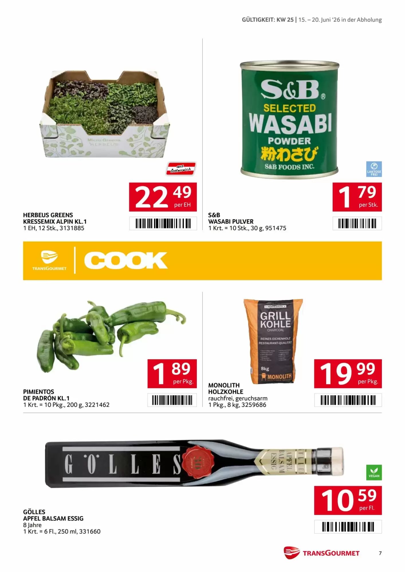 Transgourmet Flugblatt (ab 15.06.2026) - Angebote und Prospekt - Seite 7