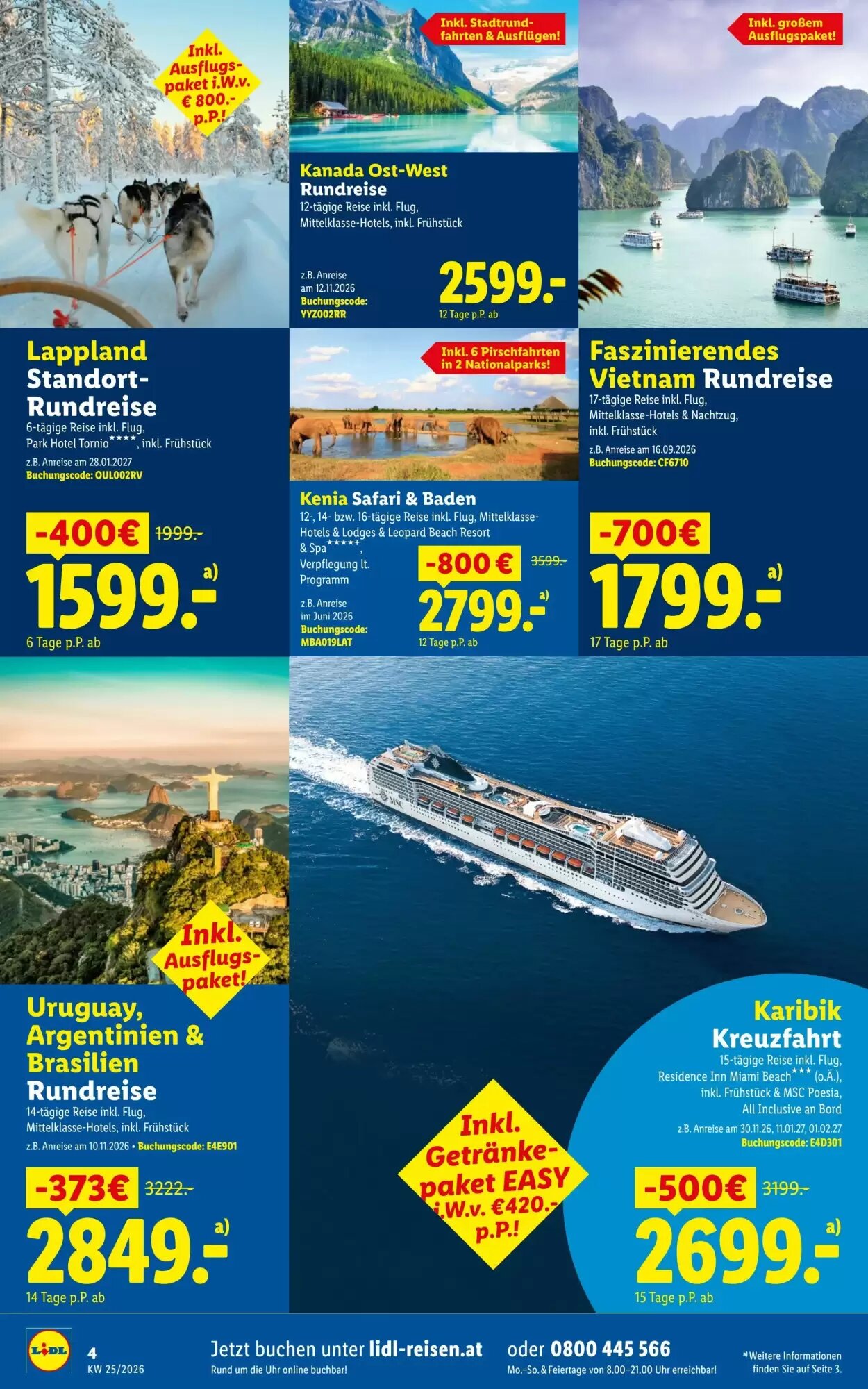 Lidl Reisen Flugblatt (ab 15.06.2026) - Angebote und Prospekt - Seite 4