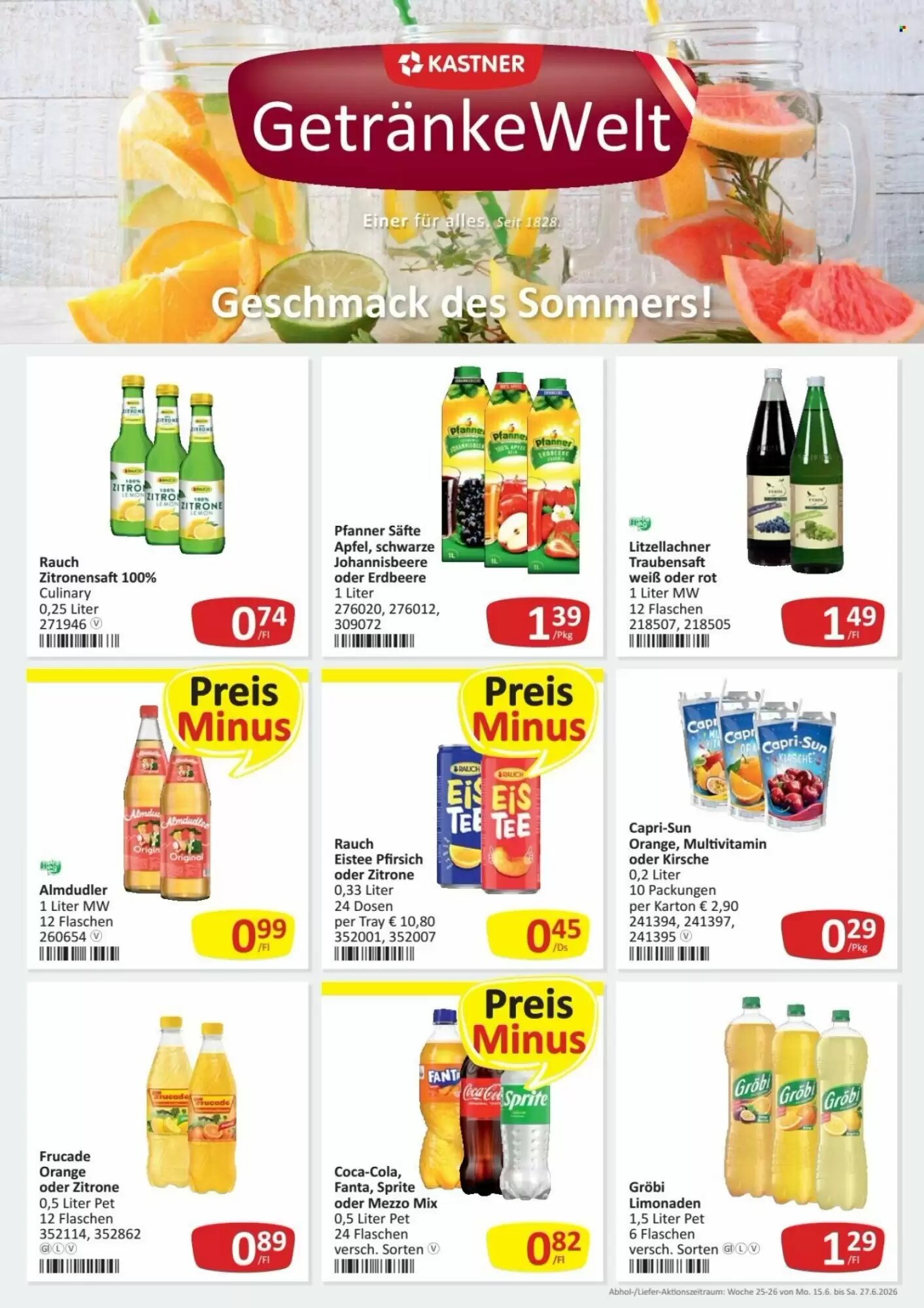 Kastner Flugblatt (ab 15.06.2026) - Angebote und Prospekt - Seite 1