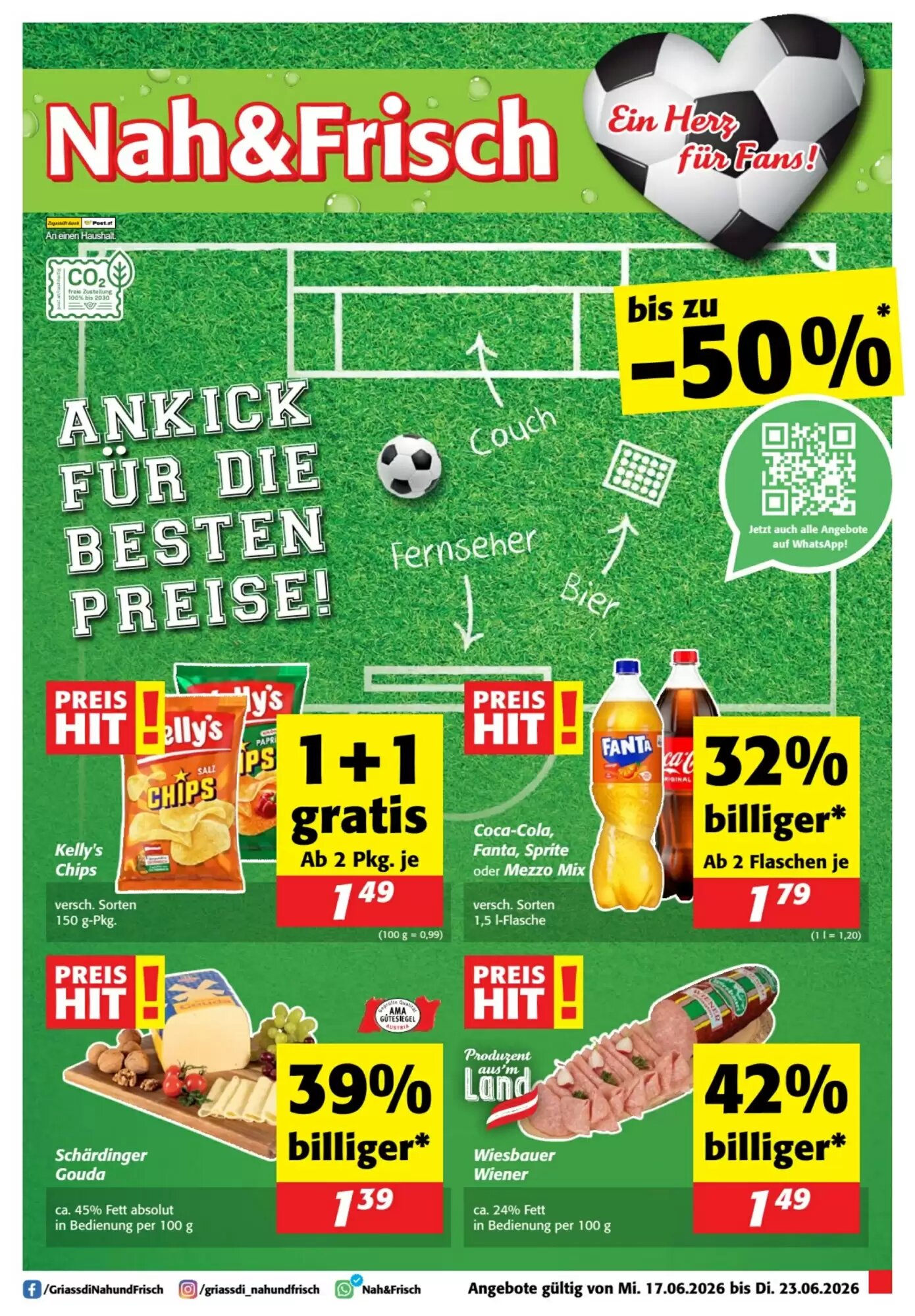 Nah&Frisch Flugblatt (ab 17.06.2026) - Angebote und Prospekt - Seite 1