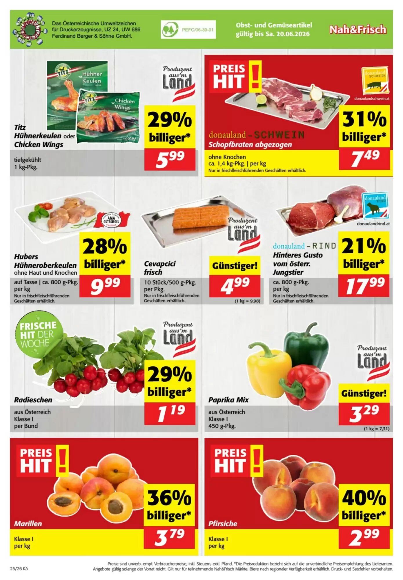 Nah&Frisch Flugblatt (ab 17.06.2026) - Angebote und Prospekt - Seite 8
