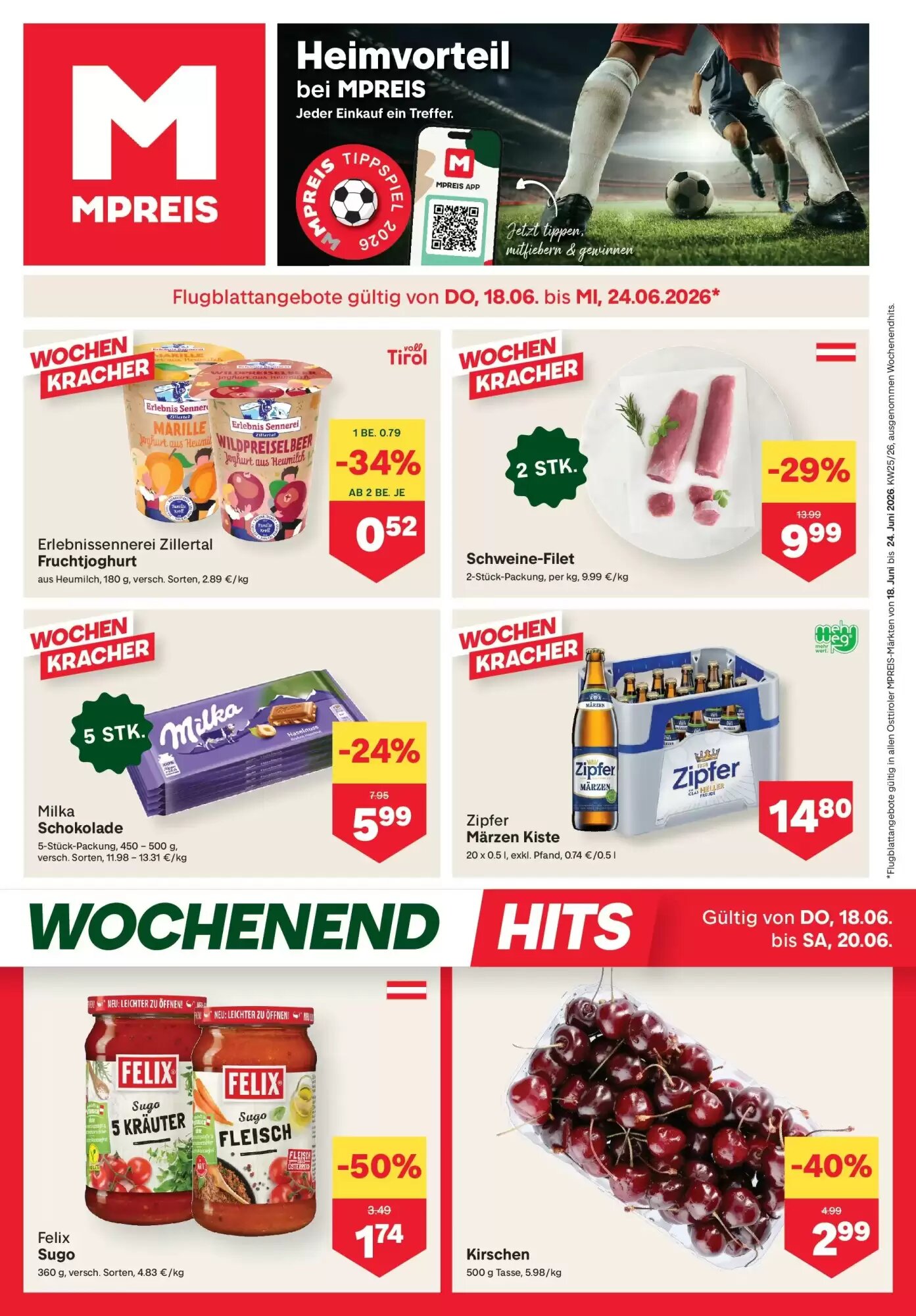 MPreis Flugblatt (ab 18.06.2026) - Angebote und Prospekt - Seite 1