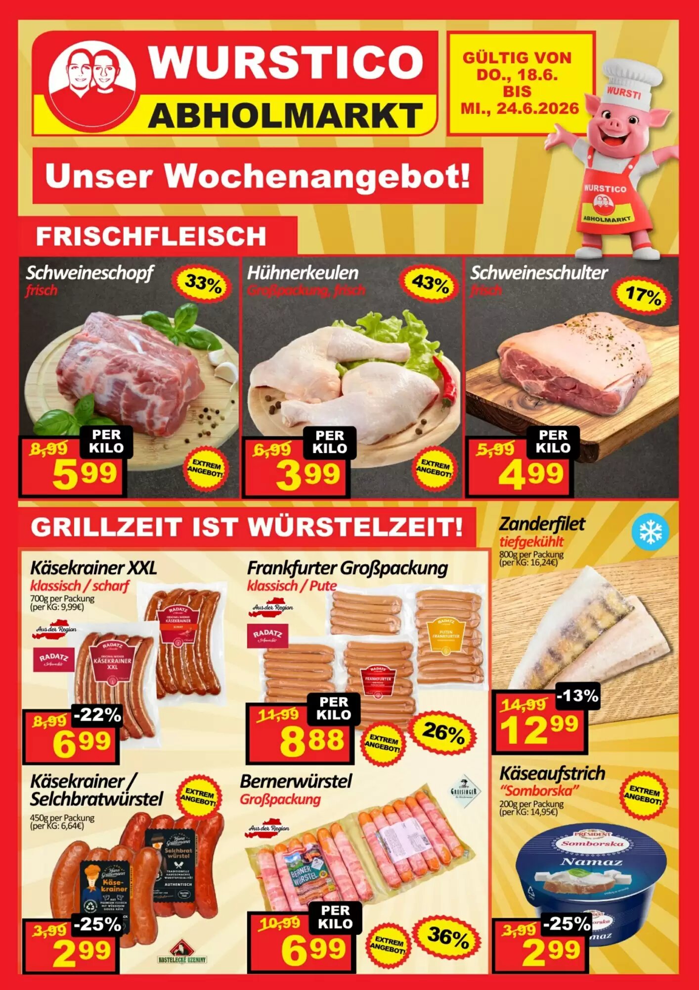 Wurstico Flugblatt (ab 18.06.2026) - Angebote und Prospekt - Seite 1