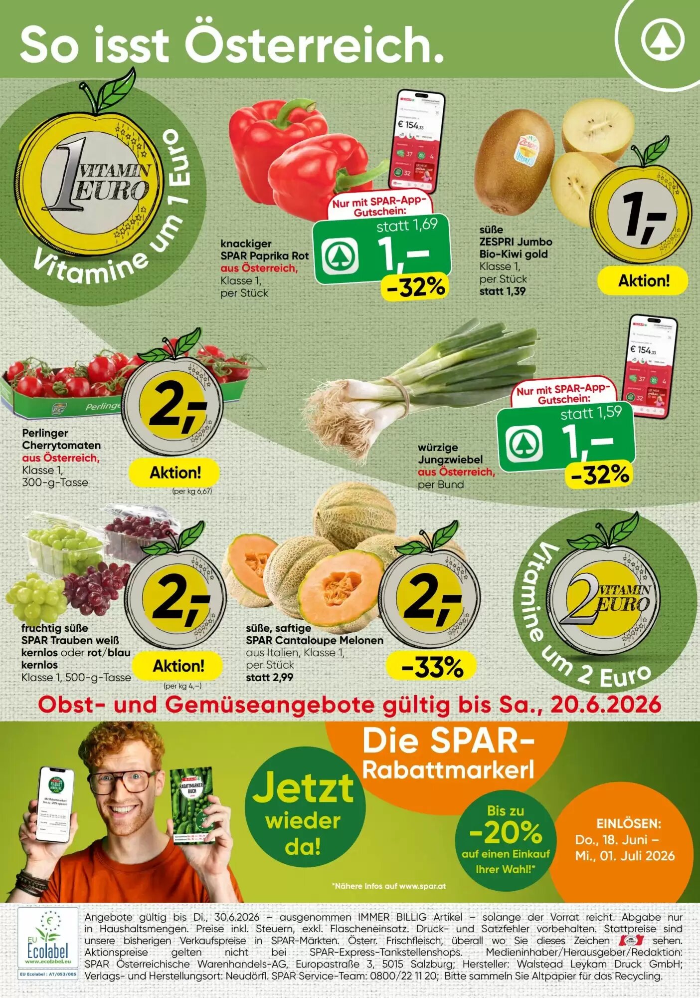 Spar Flugblatt (ab 18.06.2026) - Angebote und Prospekt - Seite 20