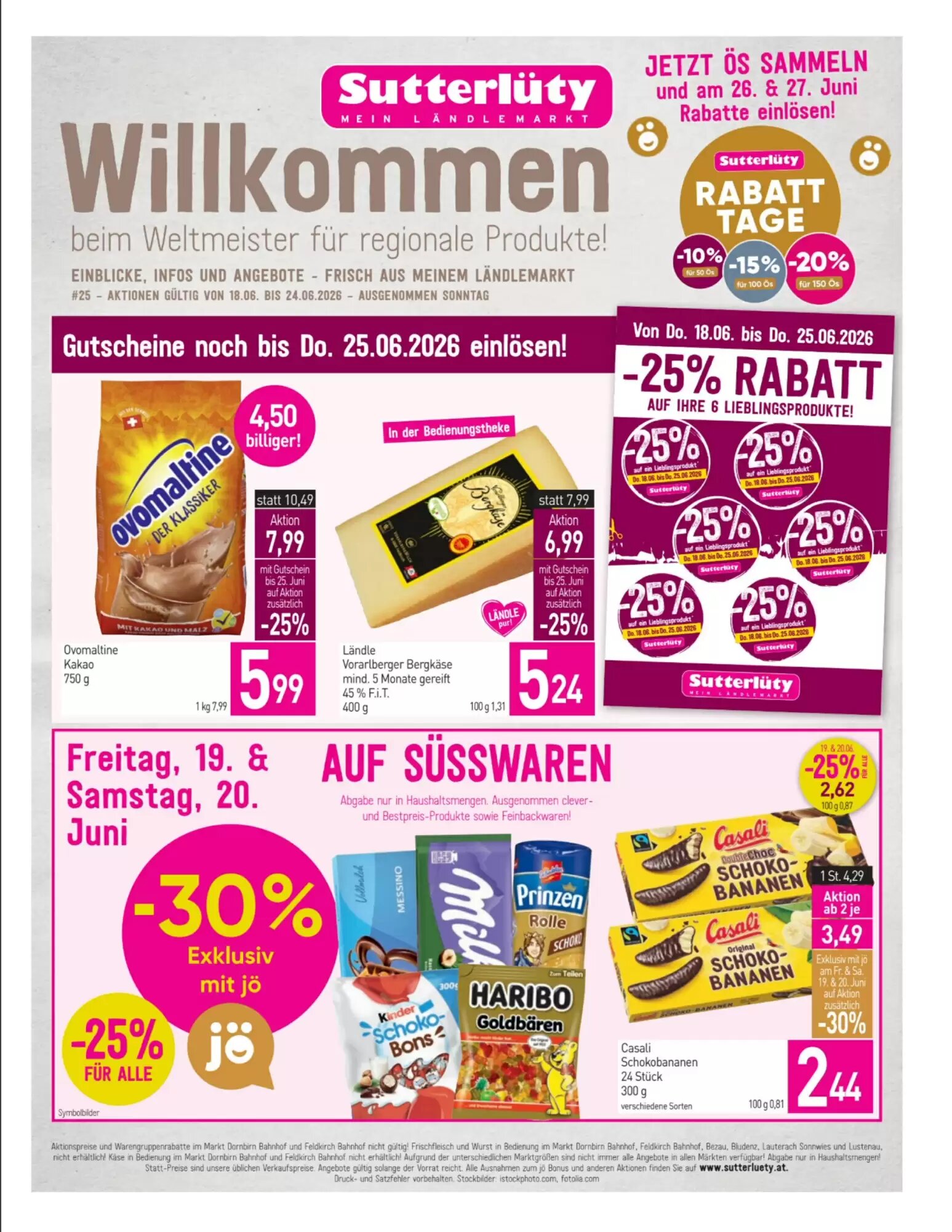 Sutterlüty Flugblatt (ab 18.06.2026) - Angebote und Prospekt - Seite 1