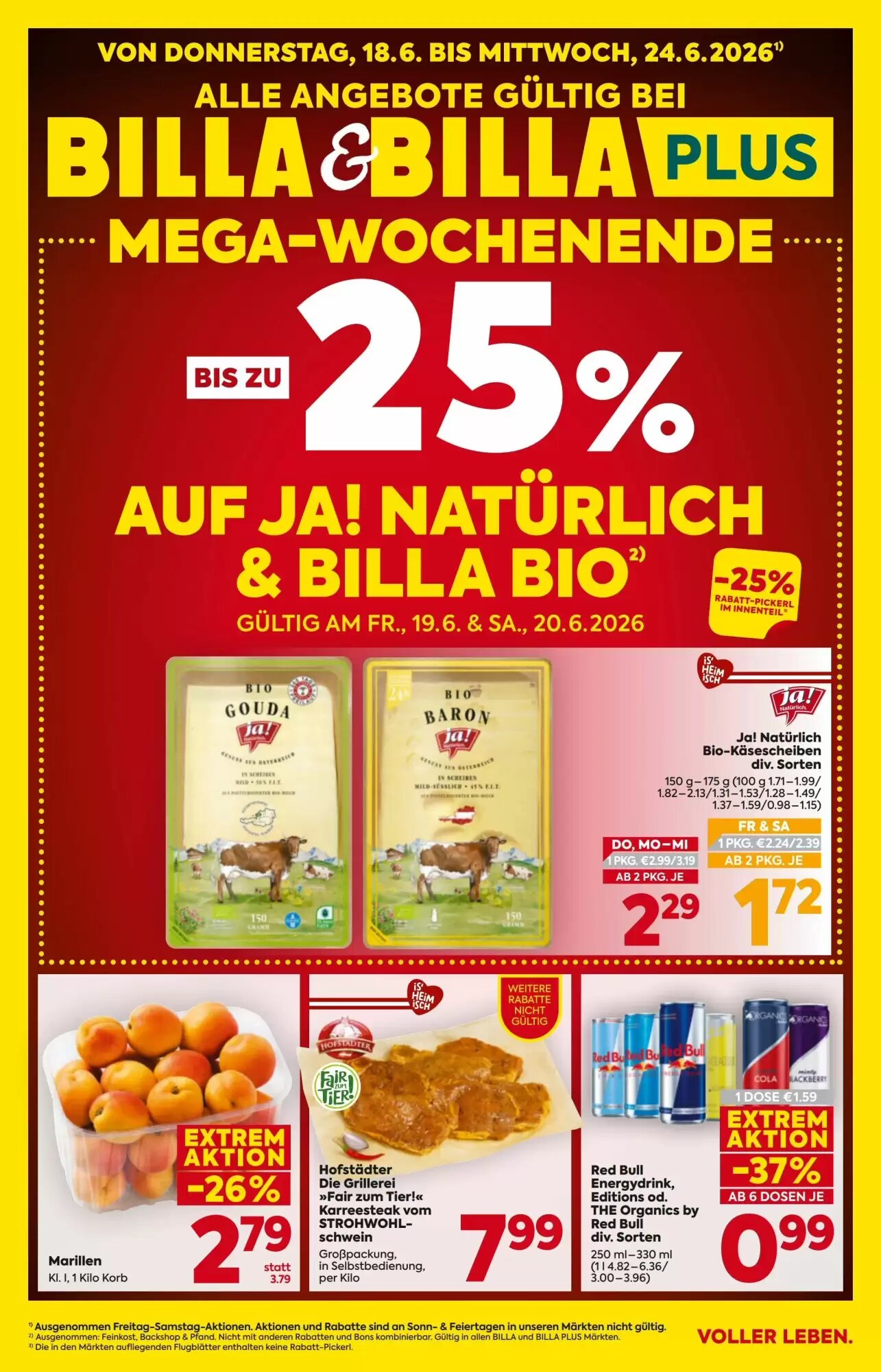 Billa Flugblatt (ab 18.06.2026) - Angebote und Prospekt - Seite 1