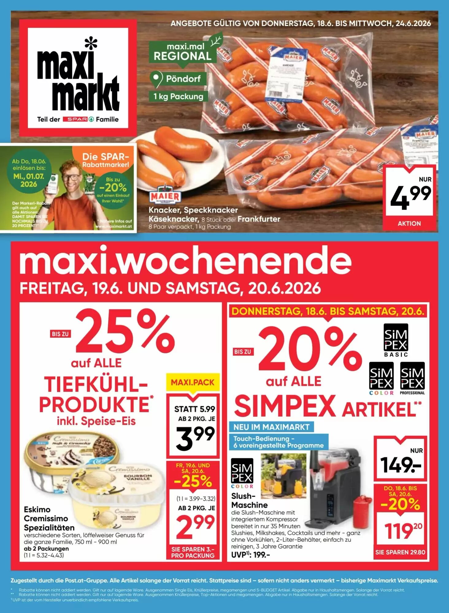 Maximarkt Flugblatt (ab 18.06.2026) - Angebote und Prospekt - Seite 1