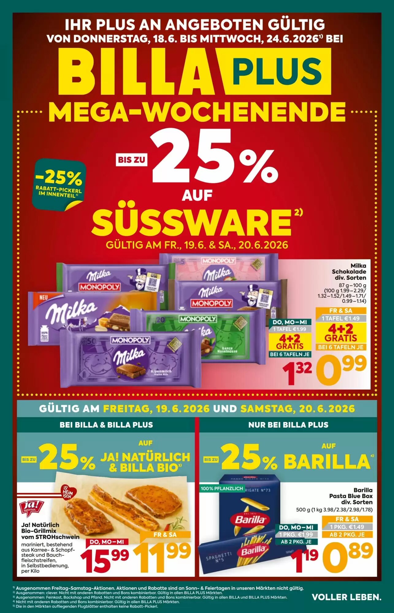 Billa Flugblatt (ab 18.06.2026) - Angebote und Prospekt - Seite 1