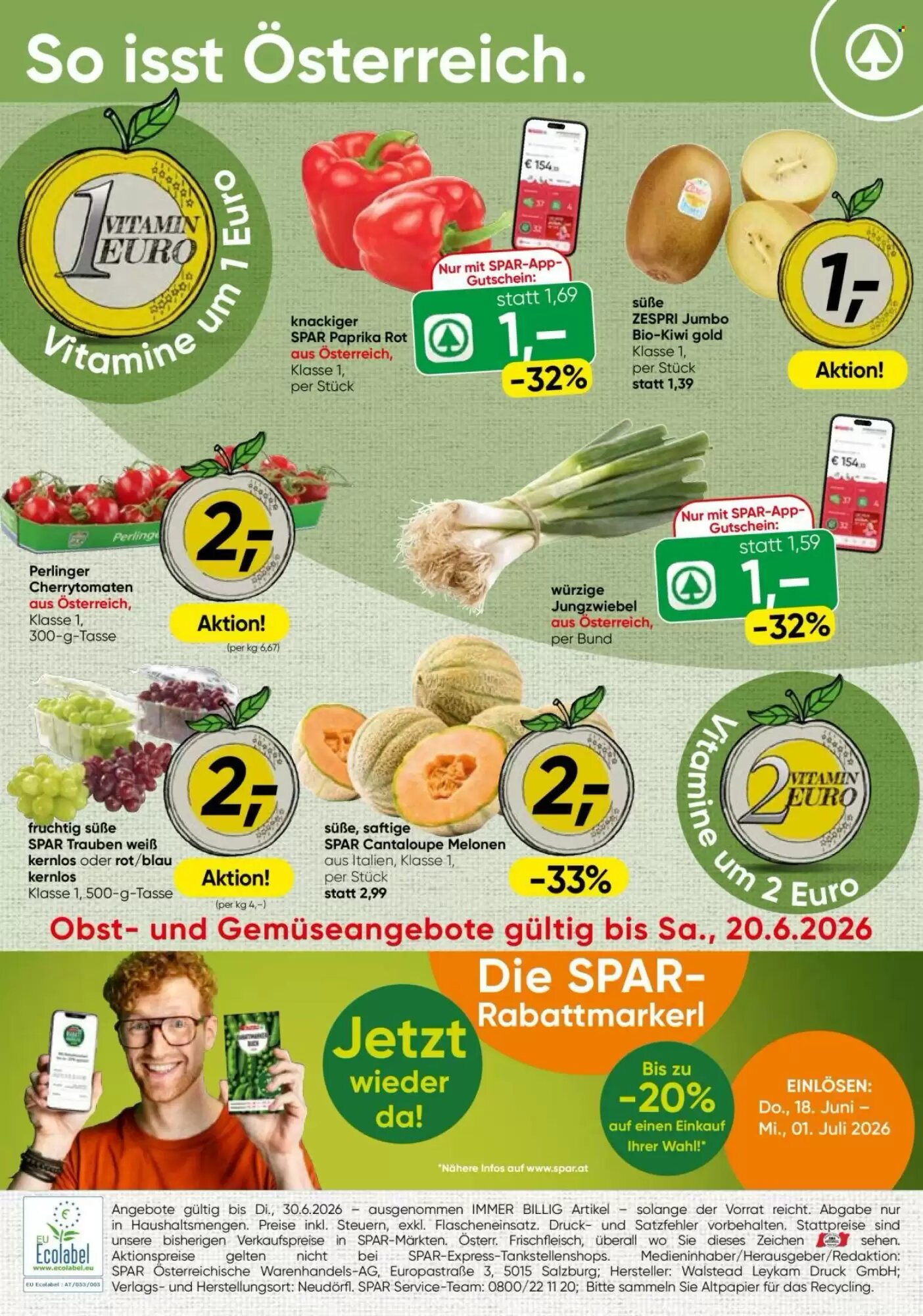 Eurospar Flugblatt (ab 18.06.2026) - Angebote und Prospekt - Seite 20