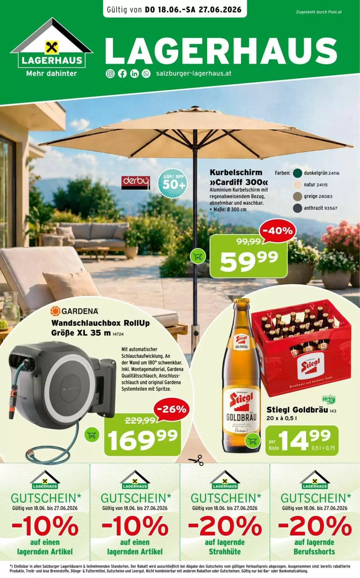 Salzburger Lagerhaus Flugblatt (ab 18.06.2026) - Angebote und Prospekt - Seite 1