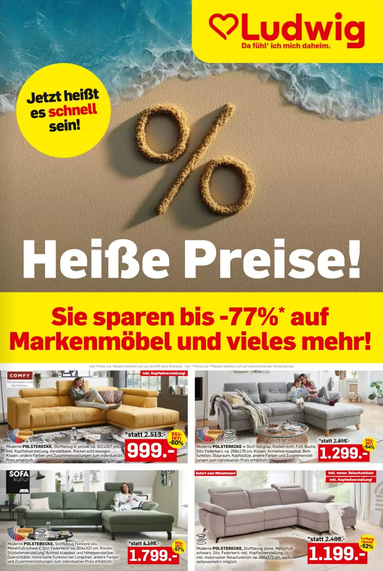 Möbel Ludwig Flugblatt (ab 21.06.2026) - Angebote und Prospekt - Seite 1