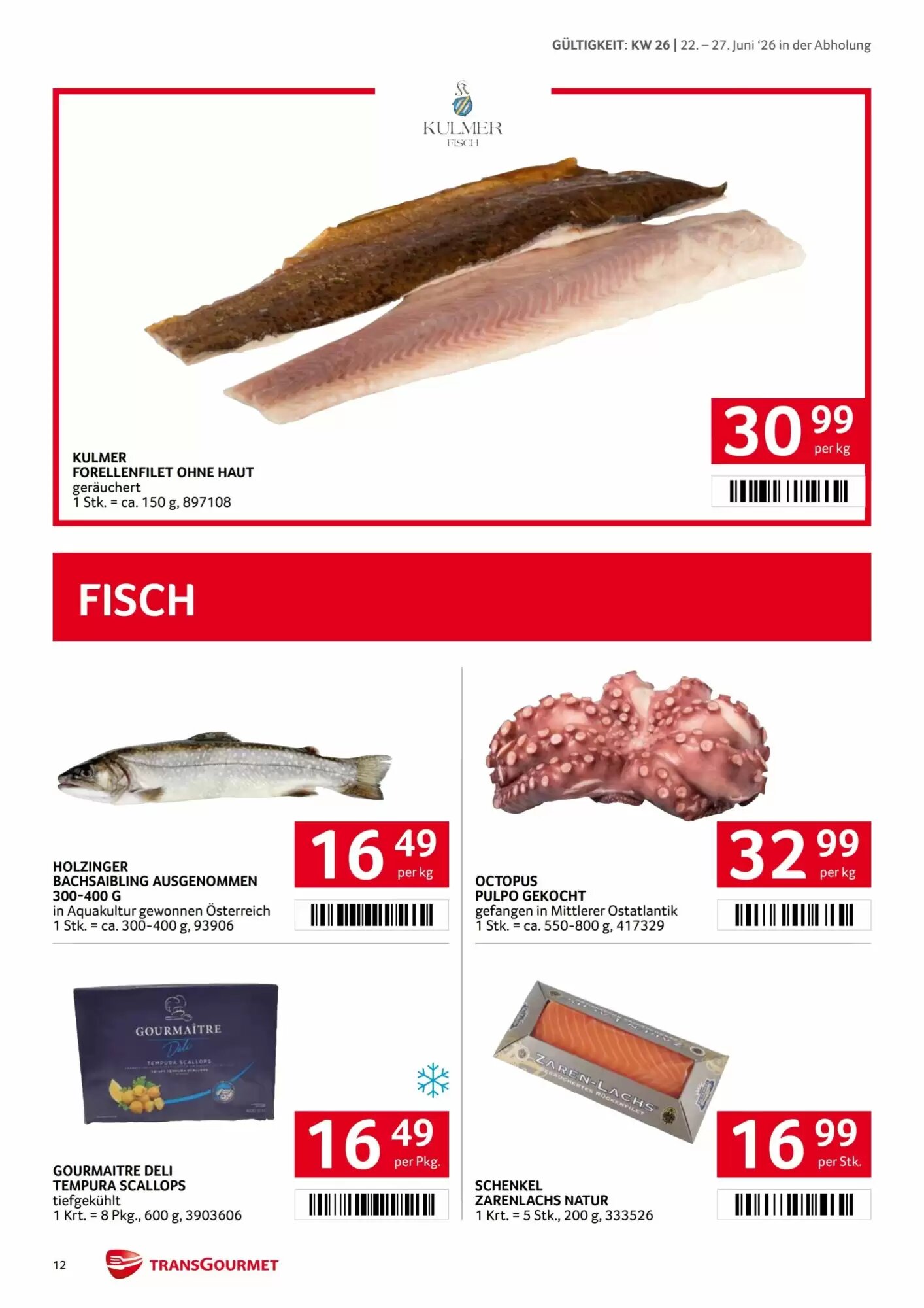 Transgourmet Flugblatt (ab 22.06.2026) - Angebote und Prospekt - Seite 12