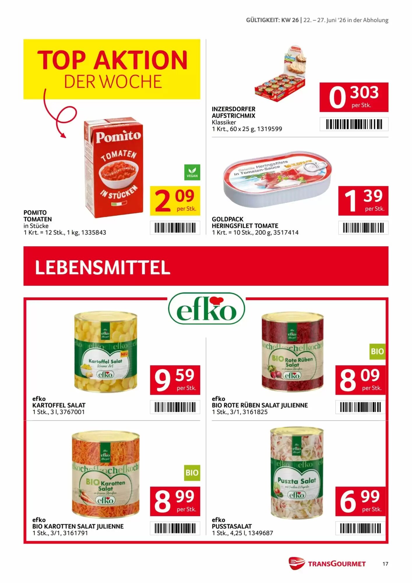Transgourmet Flugblatt (ab 22.06.2026) - Angebote und Prospekt - Seite 16