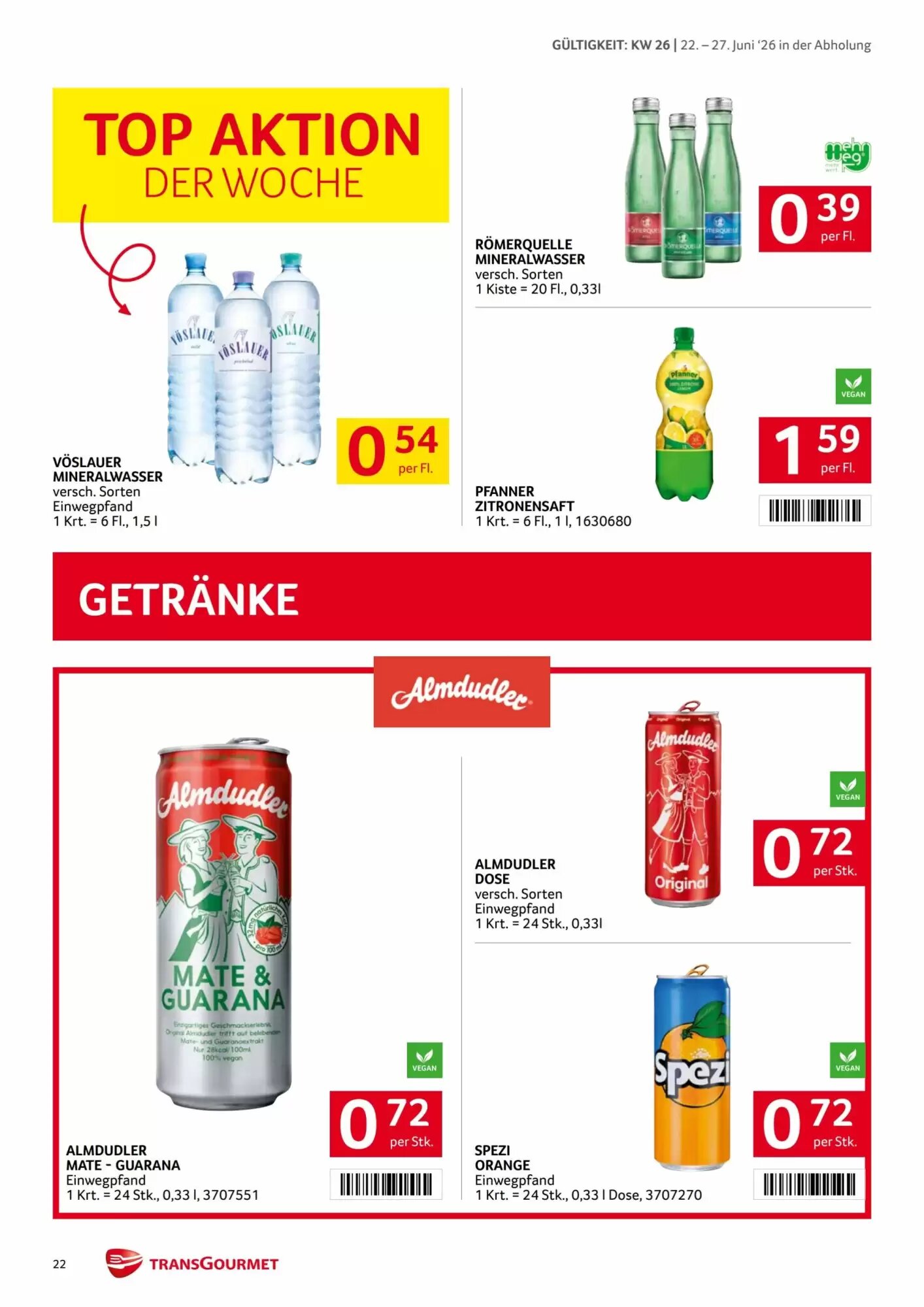 Transgourmet Flugblatt (ab 22.06.2026) - Angebote und Prospekt - Seite 21