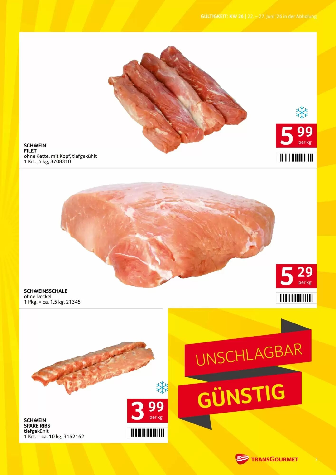 Transgourmet Flugblatt (ab 22.06.2026) - Angebote und Prospekt - Seite 3