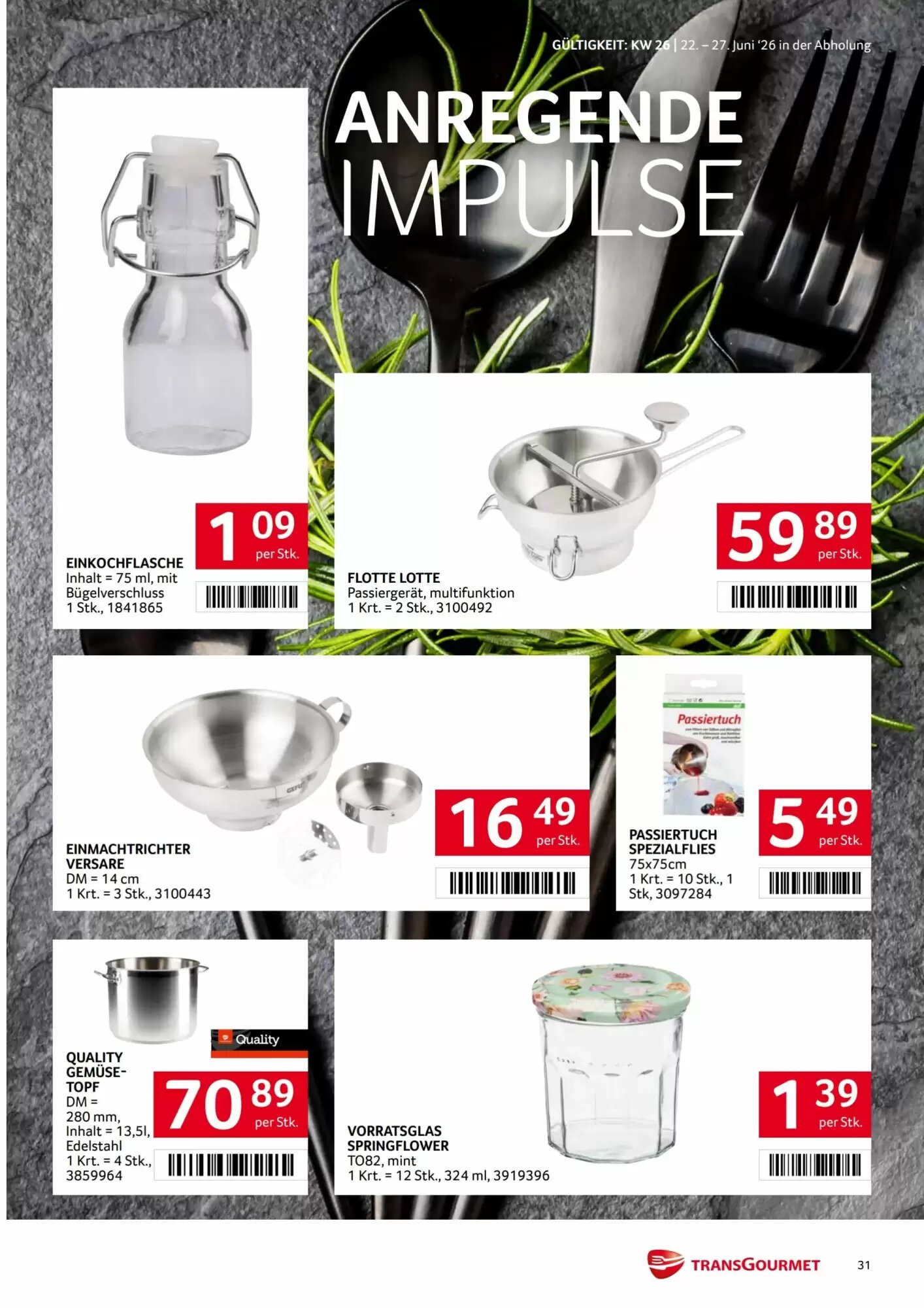 Transgourmet Flugblatt (ab 22.06.2026) - Angebote und Prospekt - Seite 30