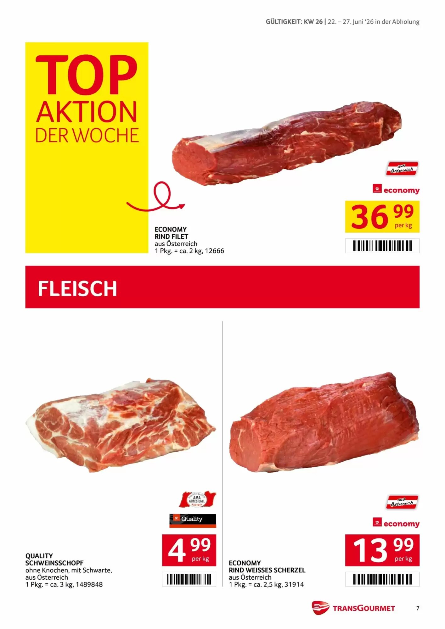 Transgourmet Flugblatt (ab 22.06.2026) - Angebote und Prospekt - Seite 7