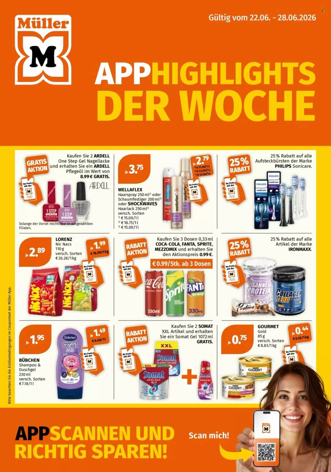 Müller Flugblatt (ab 22.06.2026) - Angebote und Prospekt - Seite 1