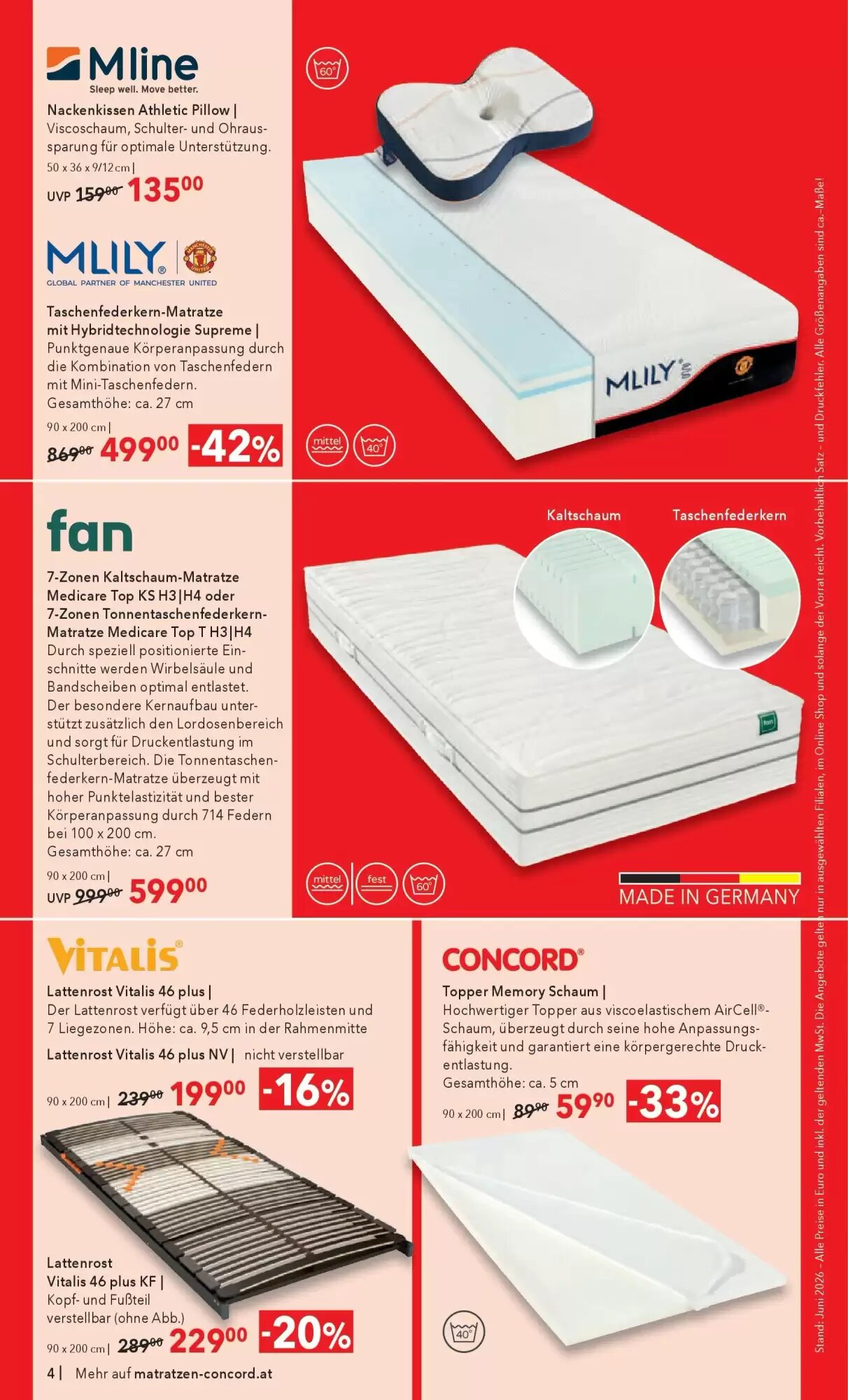 Matratzen Concord Flugblatt (ab 24.06.2026) - Angebote und Prospekt - Seite 4