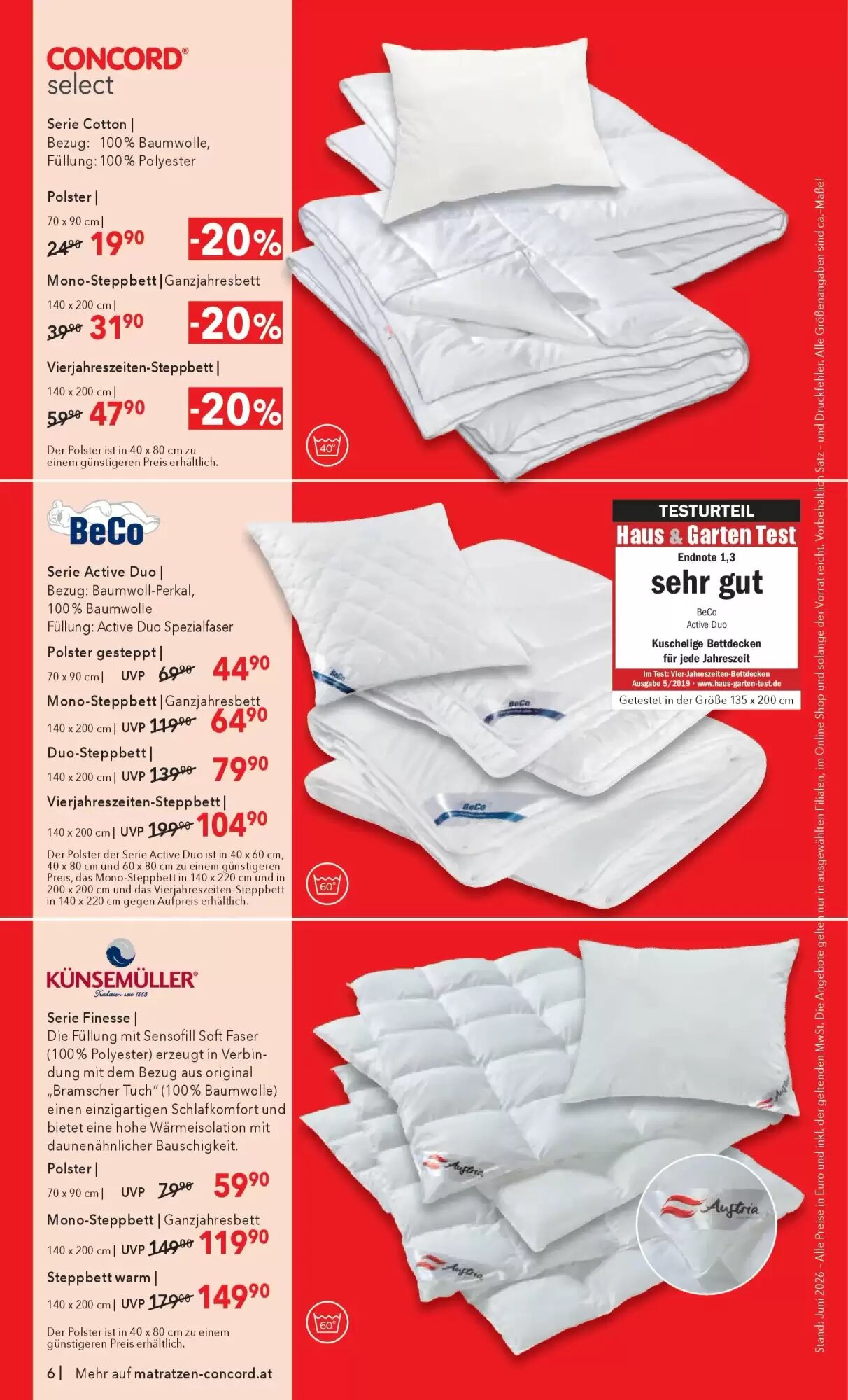 Matratzen Concord Flugblatt (ab 24.06.2026) - Angebote und Prospekt - Seite 6