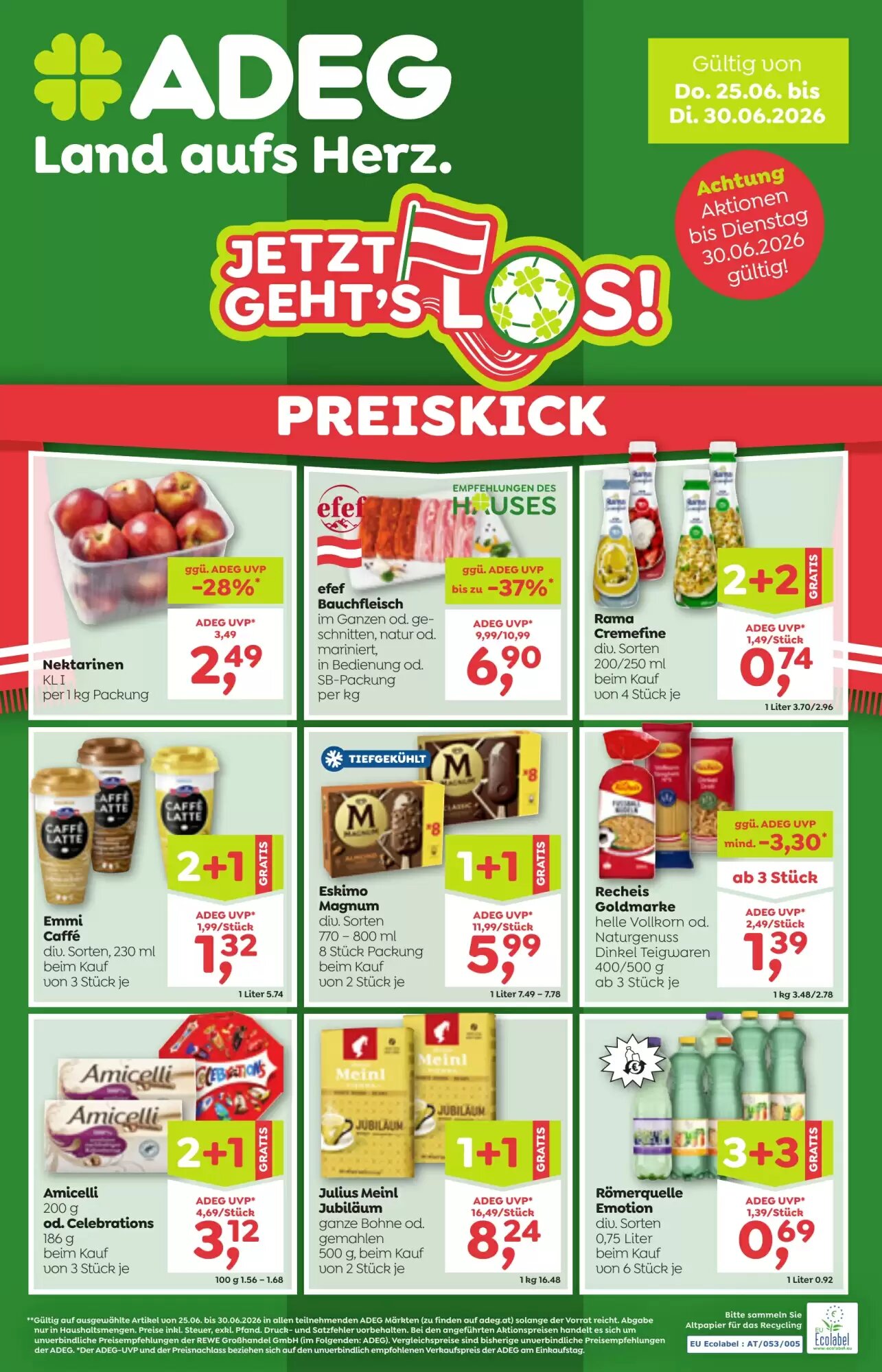 ADEG Flugblatt (ab 25.06.2026) - Angebote und Prospekt - Seite 1