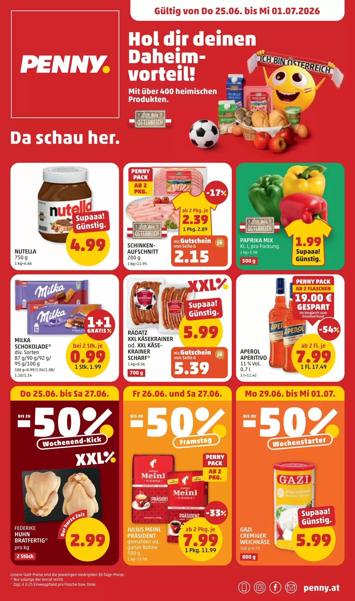 PENNY Flugblatt (ab 25.06.2026) - Angebote und Prospekt - Seite 1