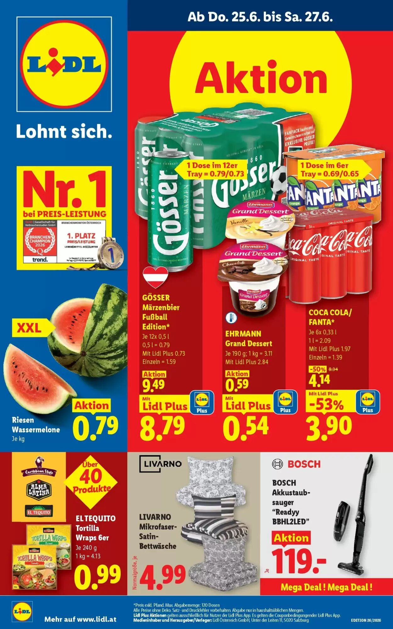 Lidl Flugblatt (ab 25.06.2026) - Angebote und Prospekt - Seite 1