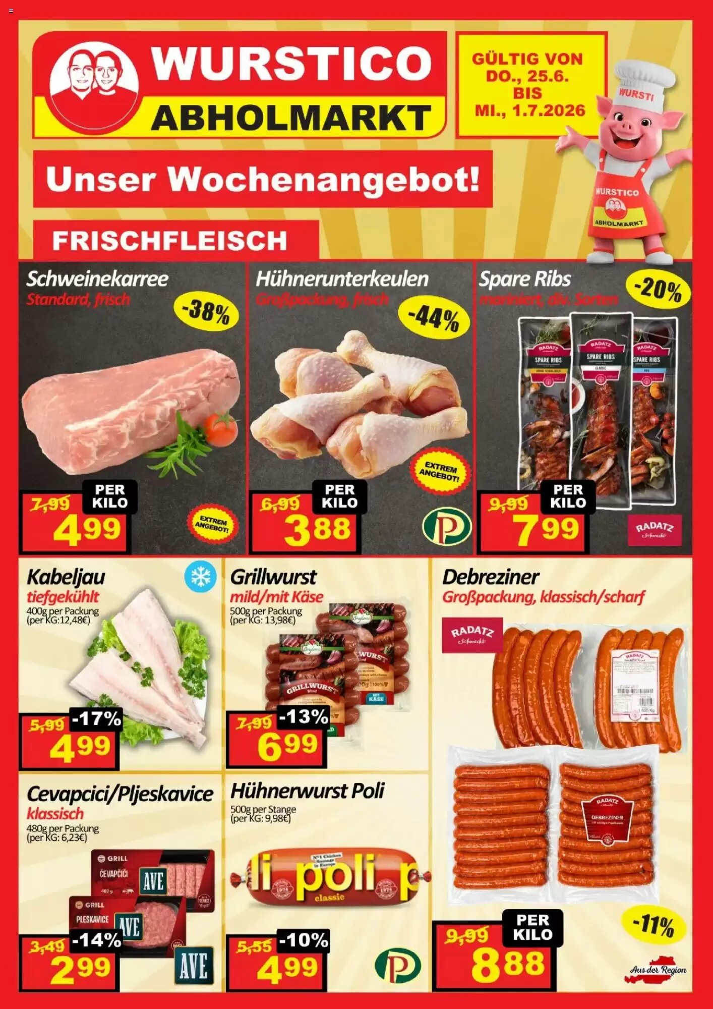 Wurstico Flugblatt (ab 25.06.2026) - Angebote und Prospekt - Seite 1