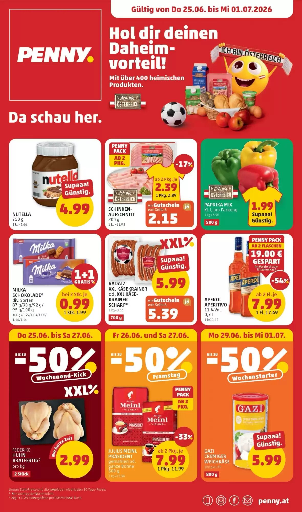 PENNY Flugblatt (ab 25.06.2026) - Angebote und Prospekt - Seite 1