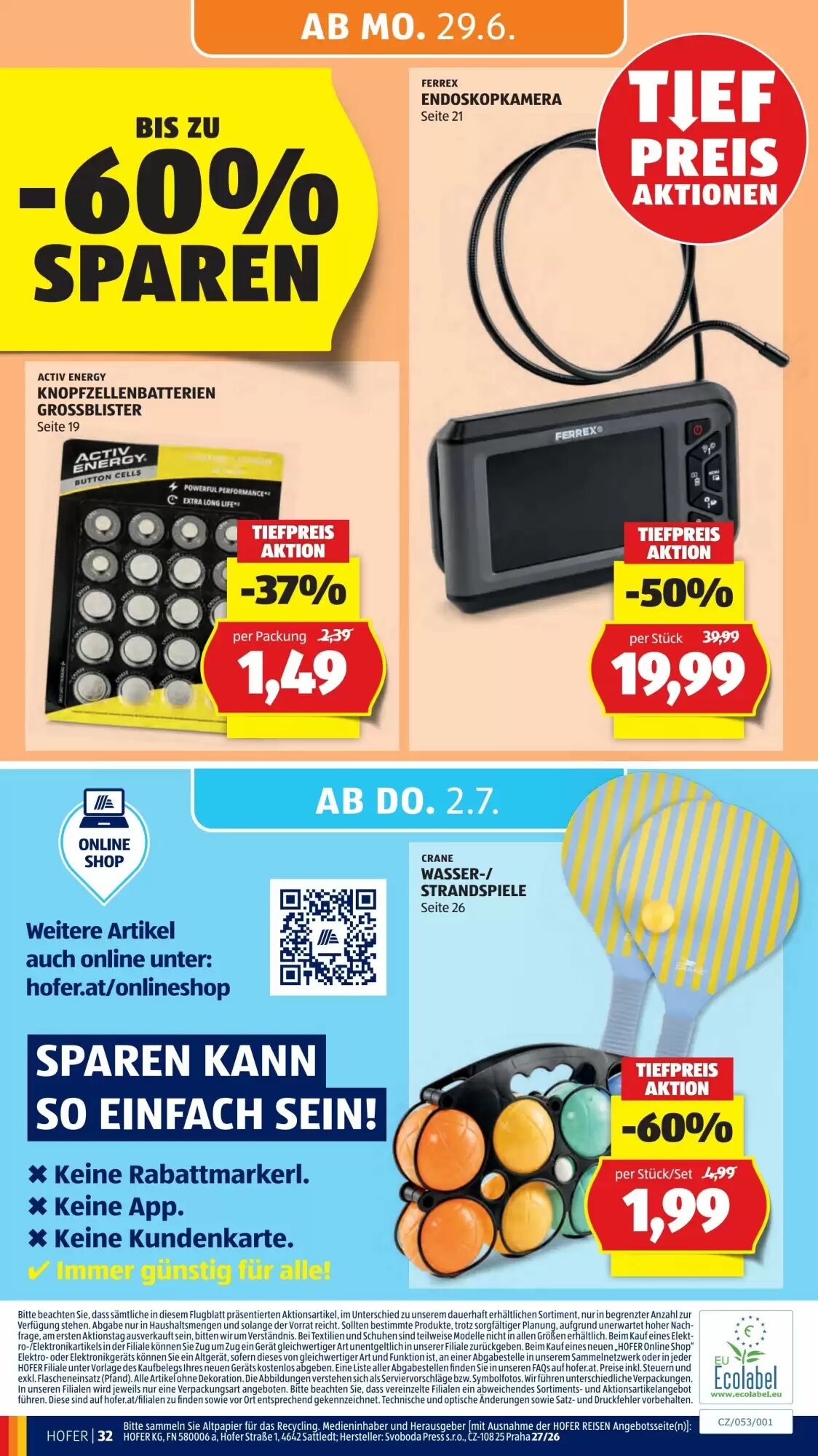 Hofer Flugblatt (ab 26.06.2026) - Angebote und Prospekt - Seite 37
