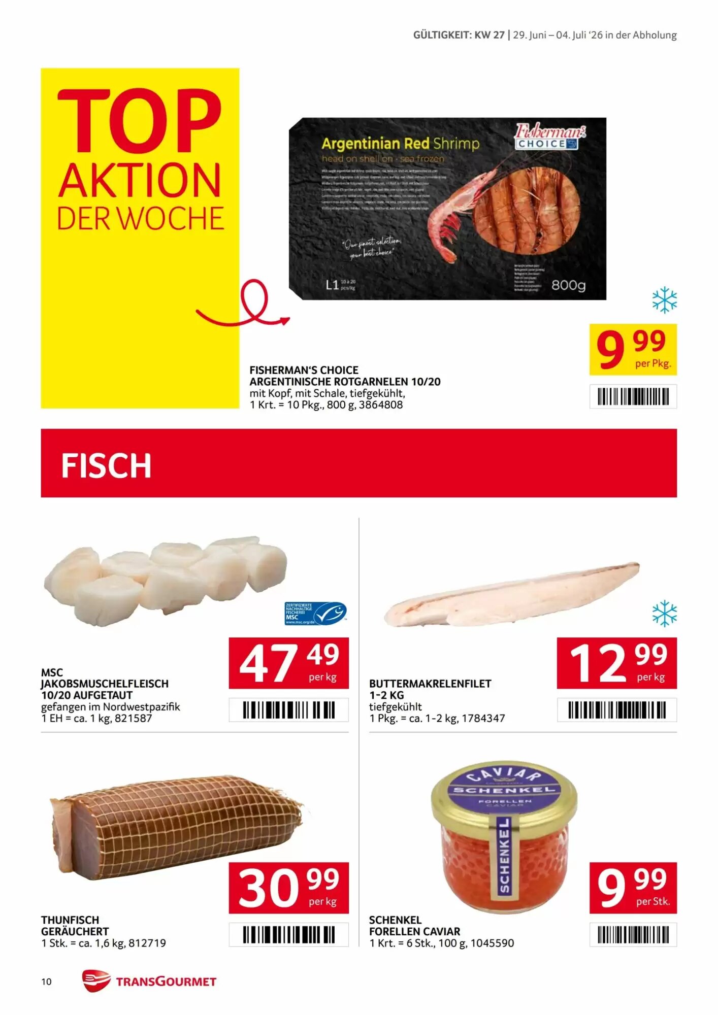 Transgourmet Flugblatt (ab 29.06.2026) - Angebote und Prospekt - Seite 10