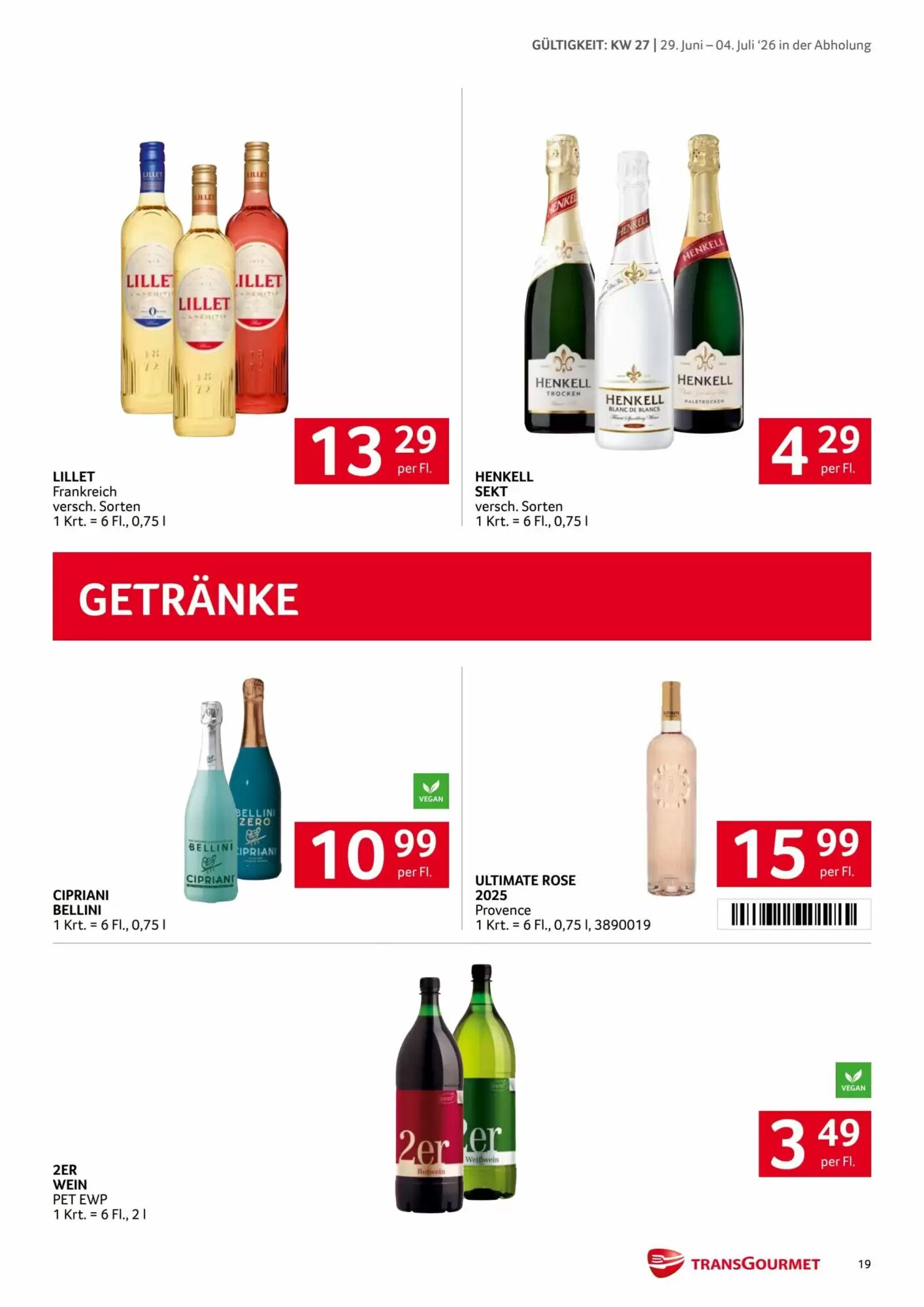 Transgourmet Flugblatt (ab 29.06.2026) - Angebote und Prospekt - Seite 19