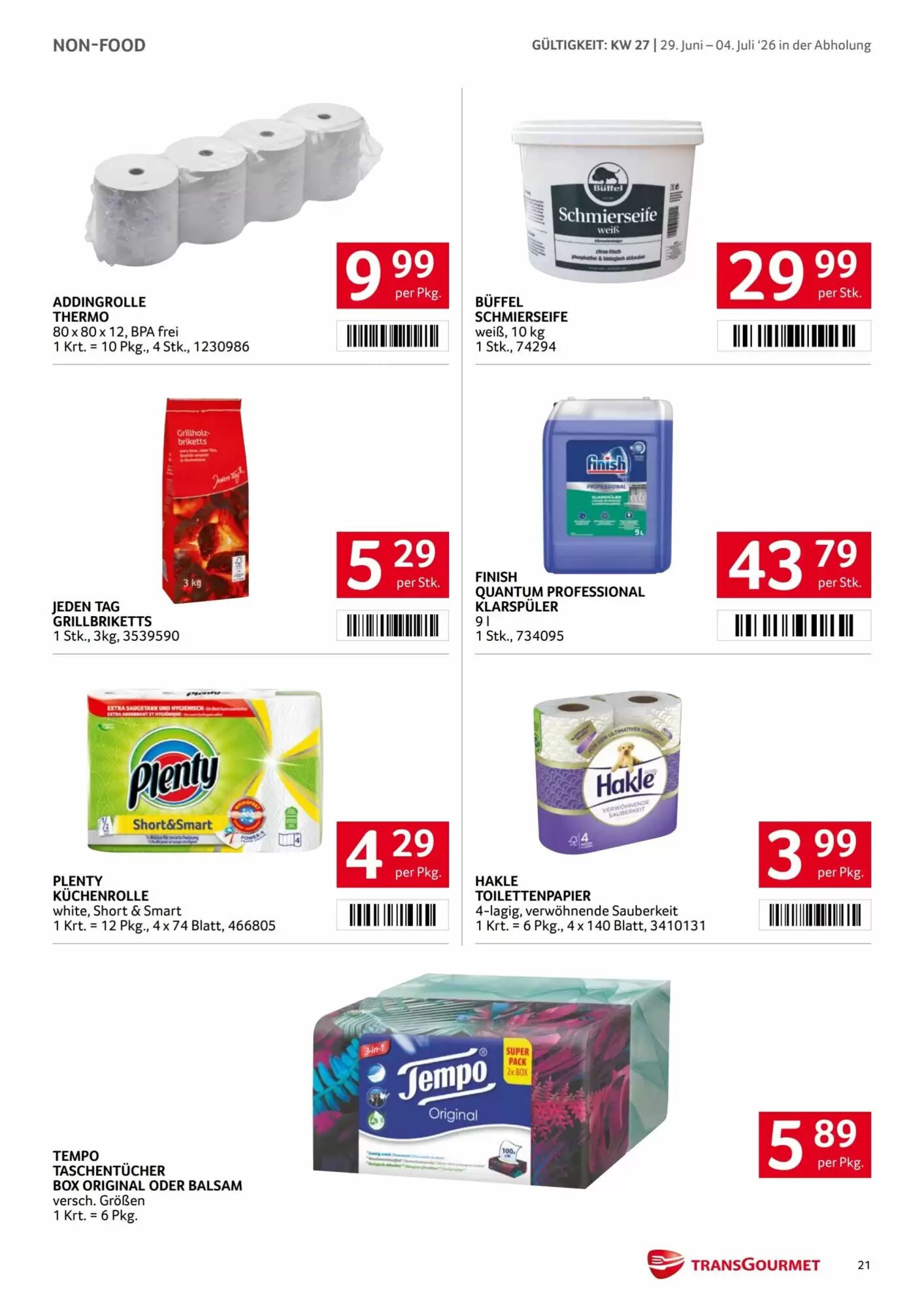 Transgourmet Flugblatt (ab 29.06.2026) - Angebote und Prospekt - Seite 21